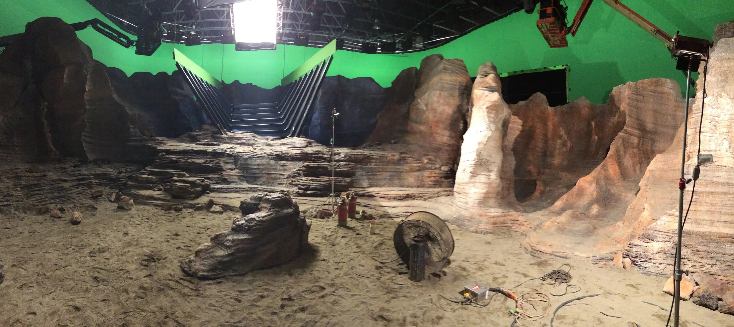  Cavern set and In-Camera look below 