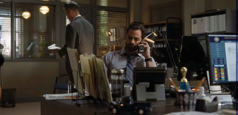  The police station reflects Detective Lopez' character - warm, traditional, but not to be underestimated 