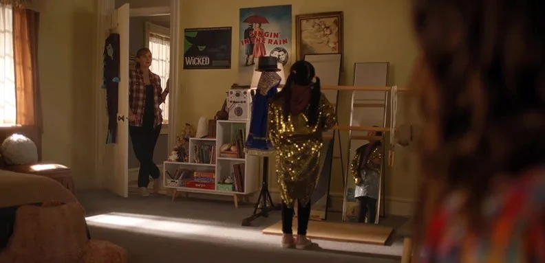  12 year old Dani's bedroom is like her - sunny and bright. She's had a difficult life but the show must go on! 