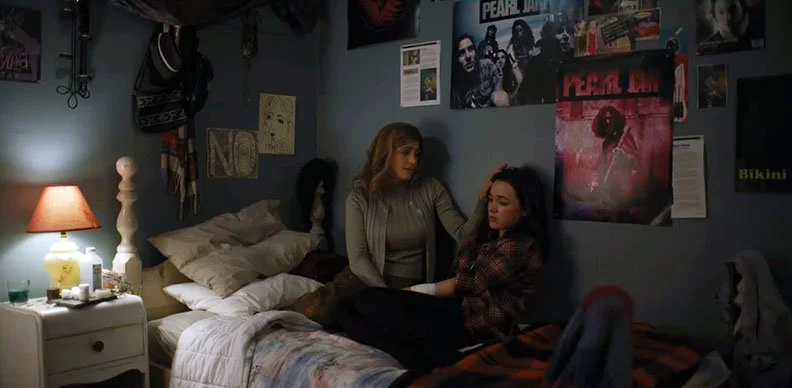  Suzanne's less comfortable bedroom from the 90's - she's hiding a traumatic past and is instantly empathetic to Mae's plight in escaping the cult 