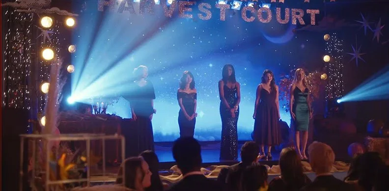  The Harvest Court dance. Where teen imposter Mae is crowned Queen and we see her true colors. The Carrie vibe is intentional! 