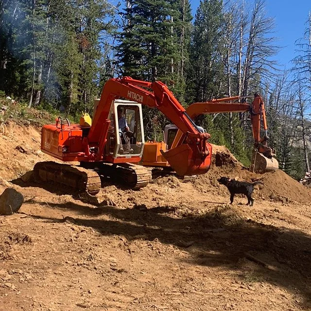Dirt work is on, Alayah and dad getting it done. Proud of my 15 year old, she work that excavator like a pro.
.
.
.
#dirtwork #buildingarestaurant #dadanddaughter #excavator #excavators
