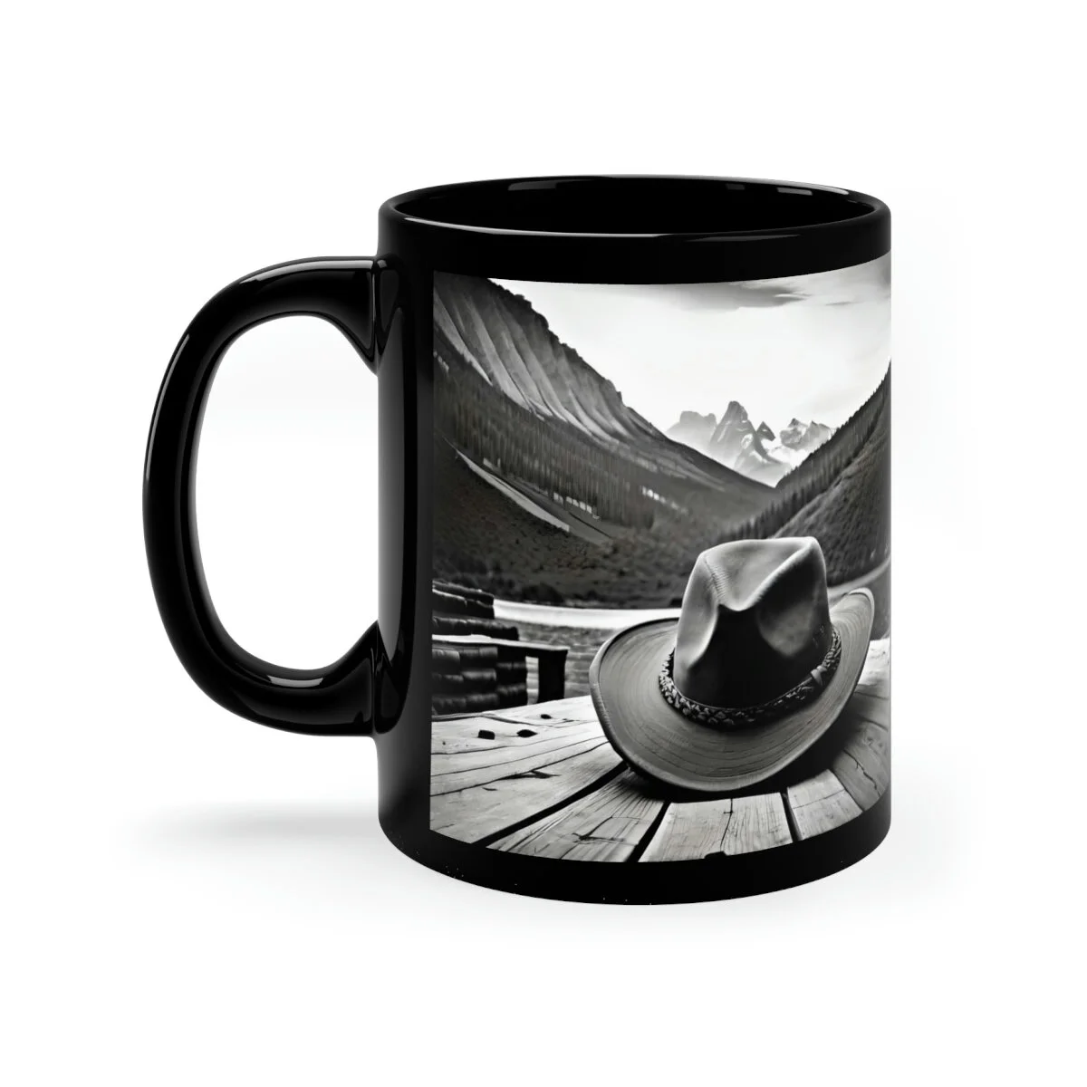 Black Coffee Mub Cowboy Hat Life Collection