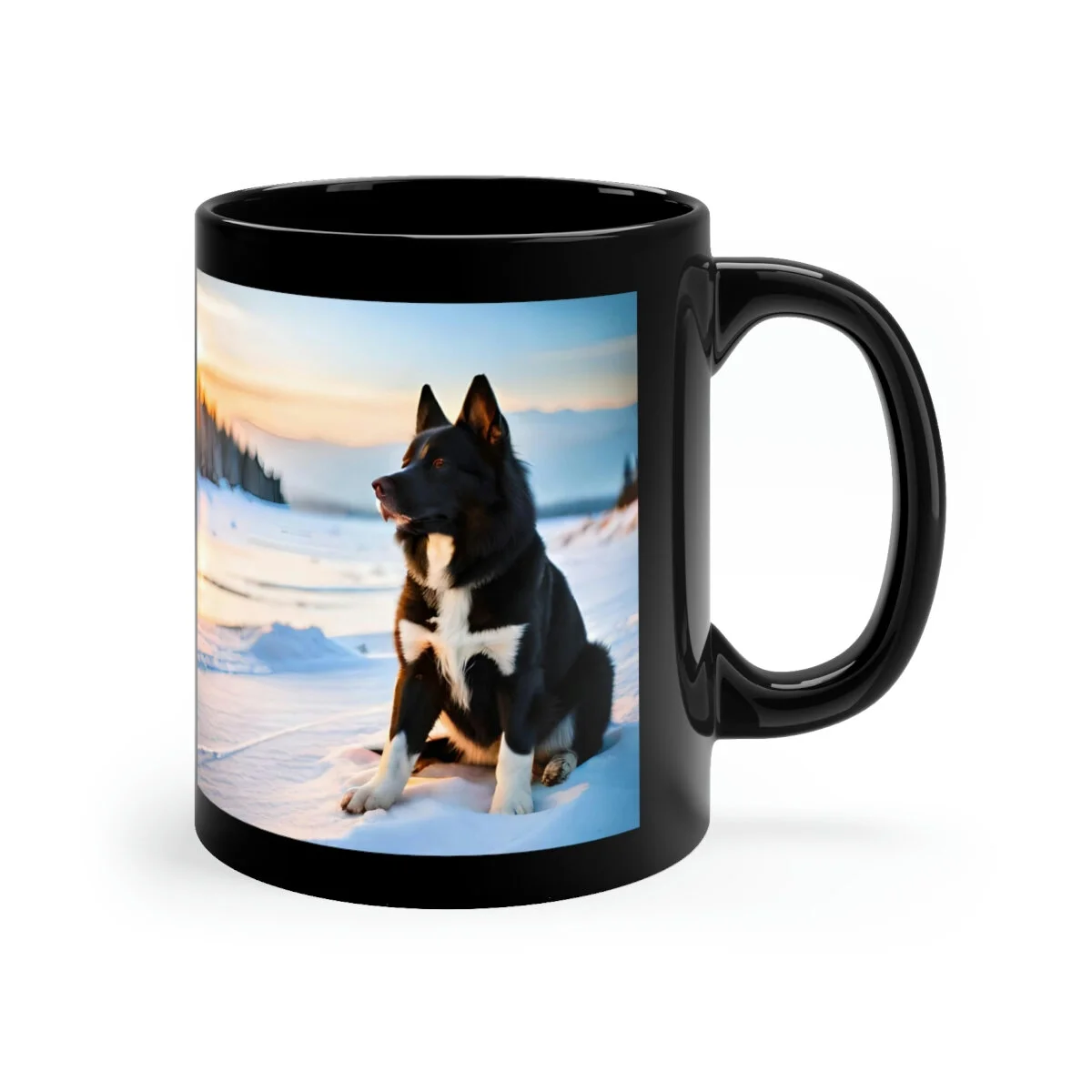 Introducing the Karelian Bear Dog Black Coffee Mug, designed especially for passionate Karelian Bear Dog enthusiasts.