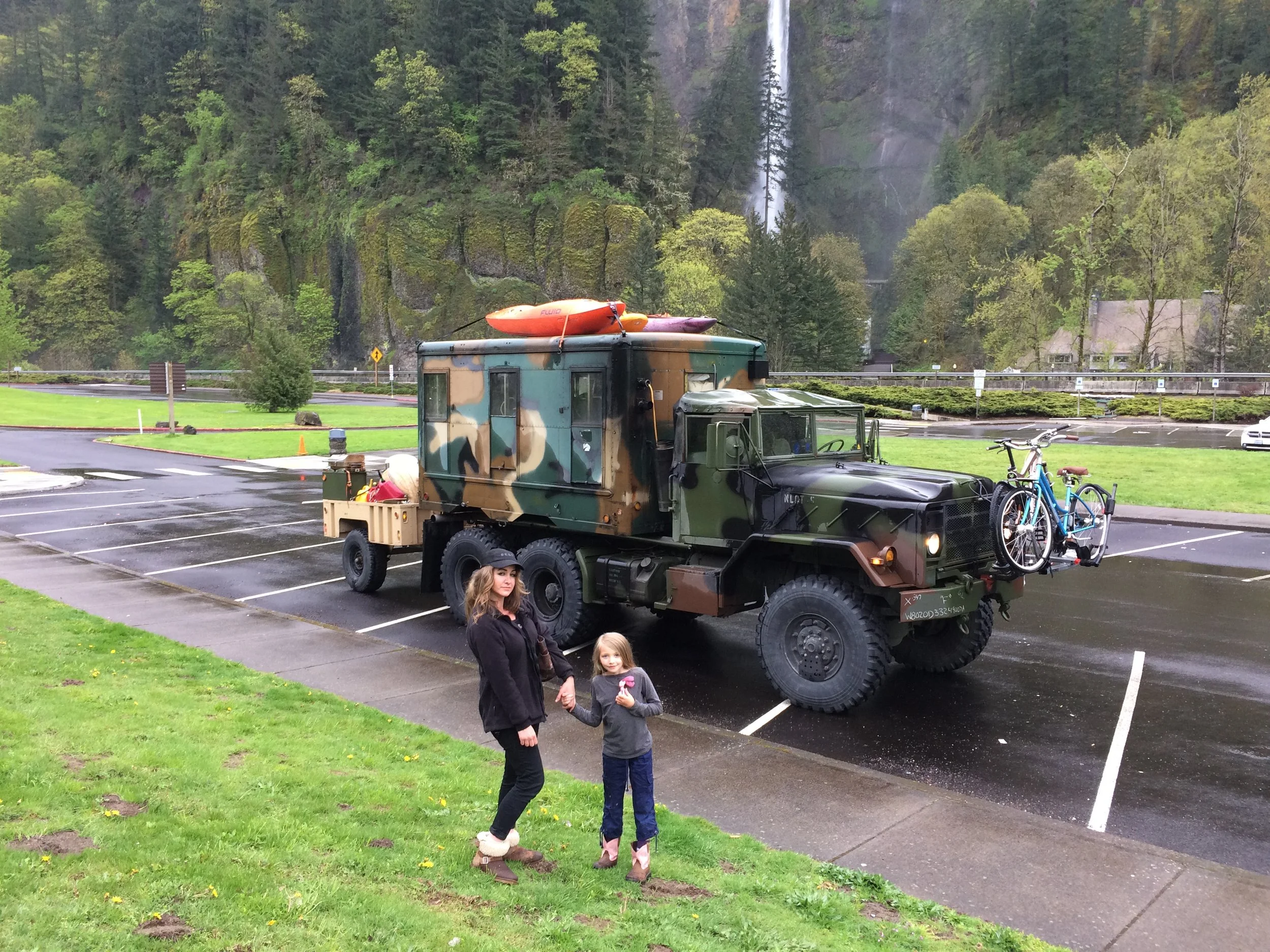 Tiny House on a Steel Soldier — Bellrose family on the road, first day of almost a year of full-time travel