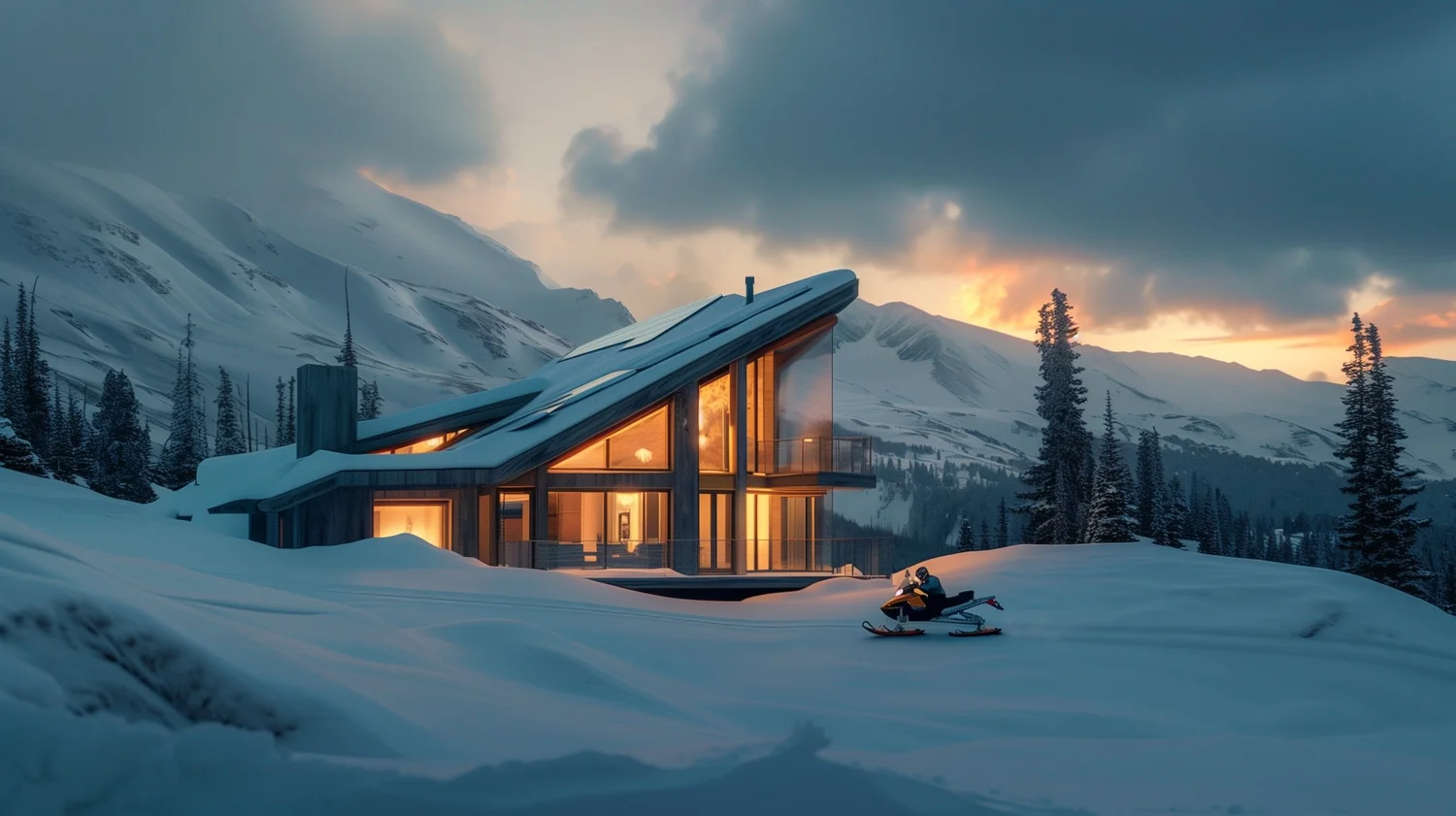 Snowmobile Access Shot