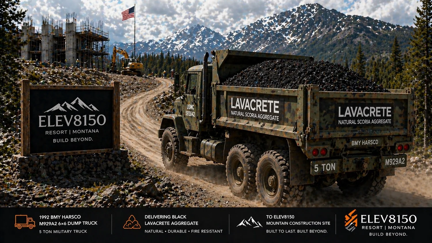 Semi Hauling Aggregate