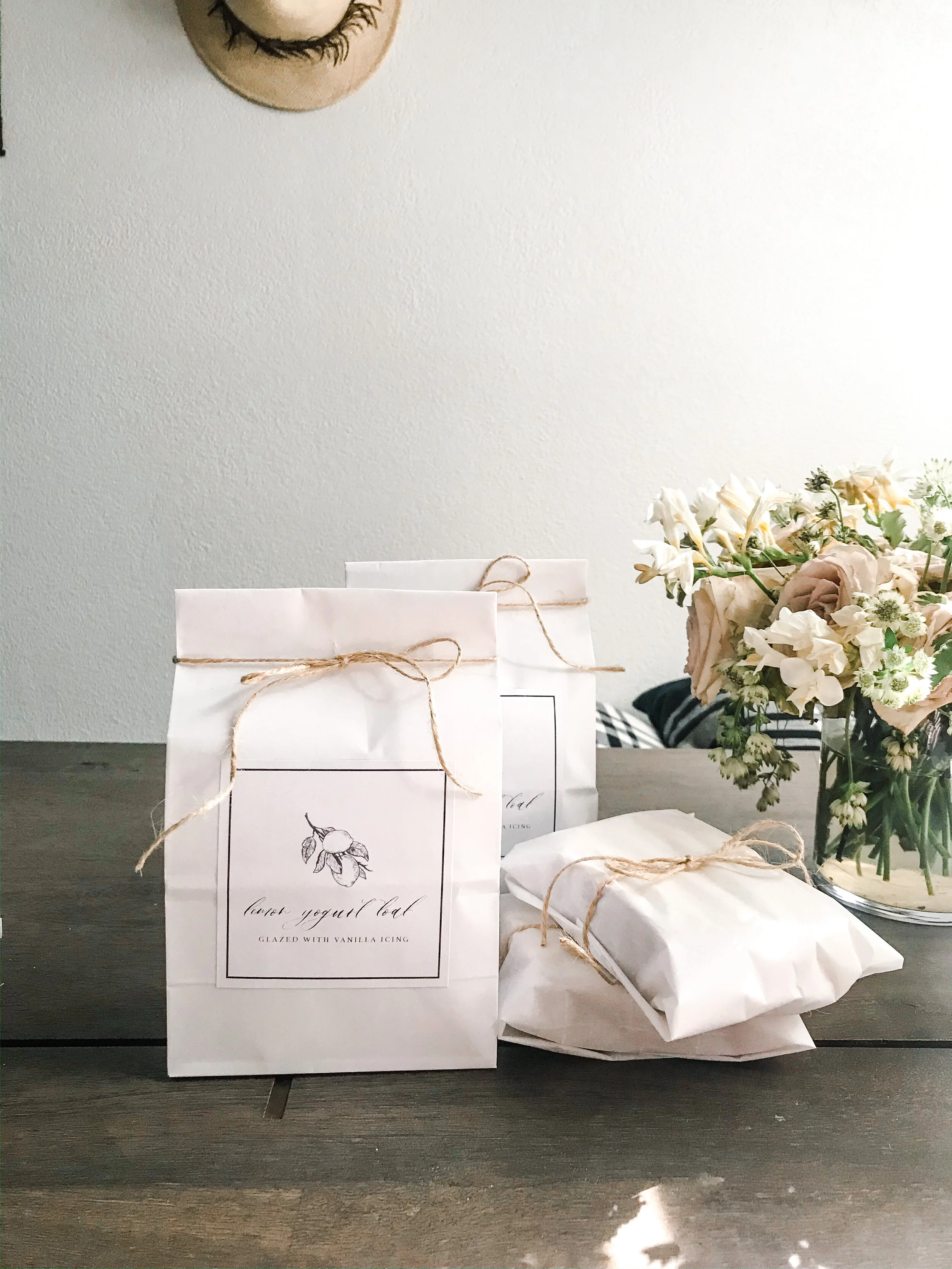 Lemon Yogurt Loaf Gift Bags