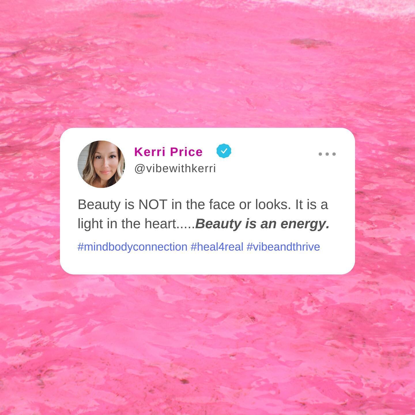 💖 Beauty is an energy not a face.
💖 Sexy is an energy not a body type.
💖 Looks are byproduct of your oura and cellular energy. 
.
Everything is energy....... ✨
.
.
.
.
#beautyinspo #naturalbeauty #everythingisenergy #beyoutiful #foreveryoung #chec