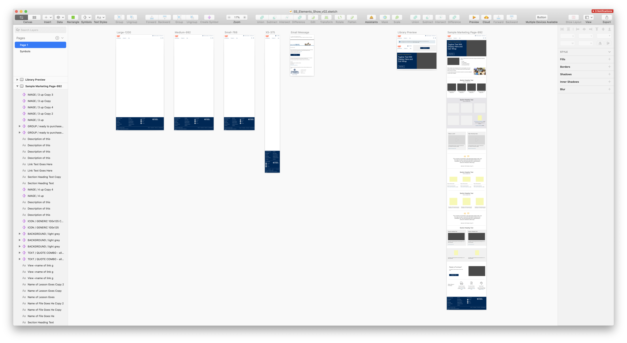 Sketch Elements File - Pages