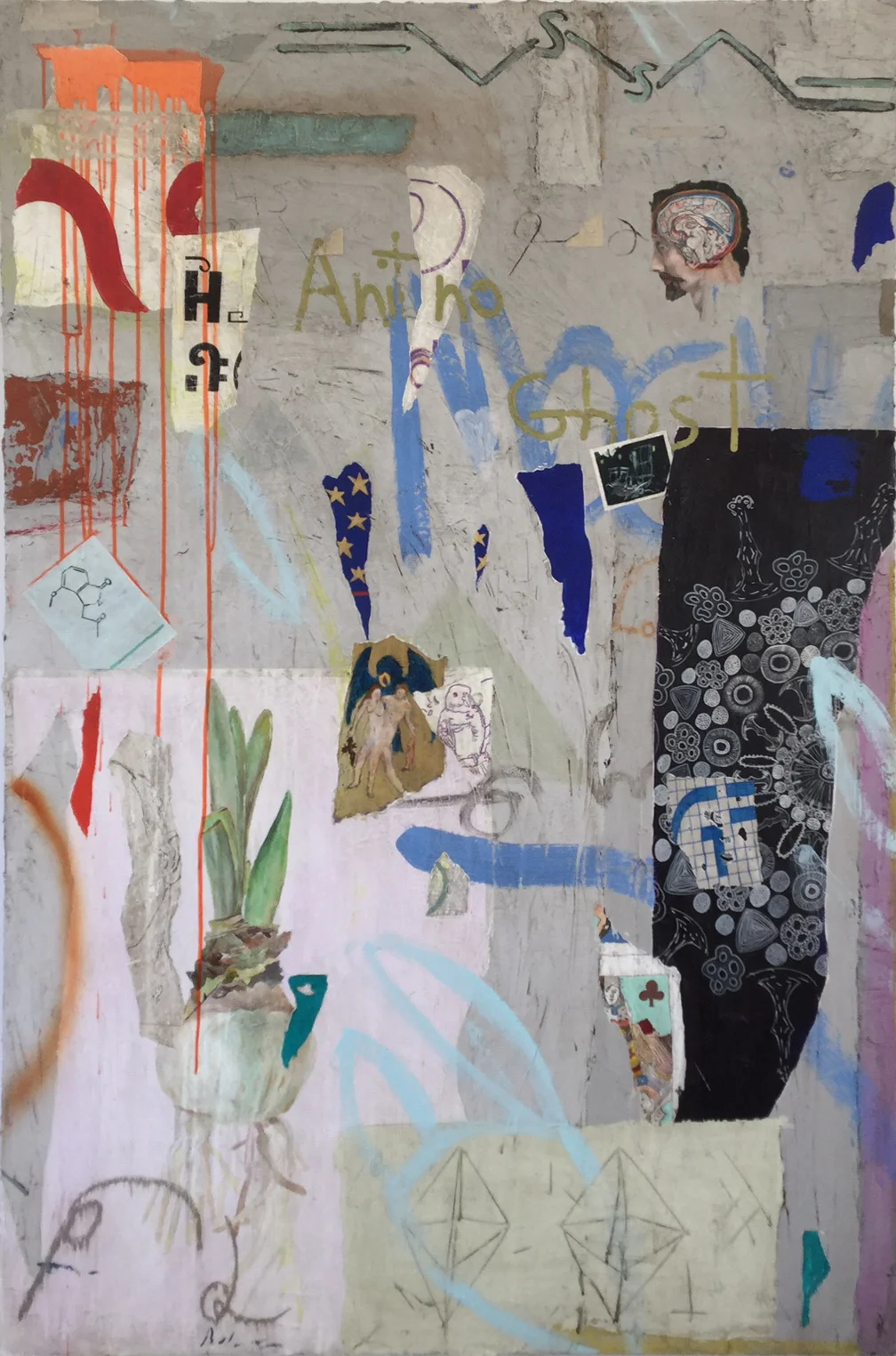 "Anit no Ghost", 72"x48", Acrylic on Canvas, 2017, Available 