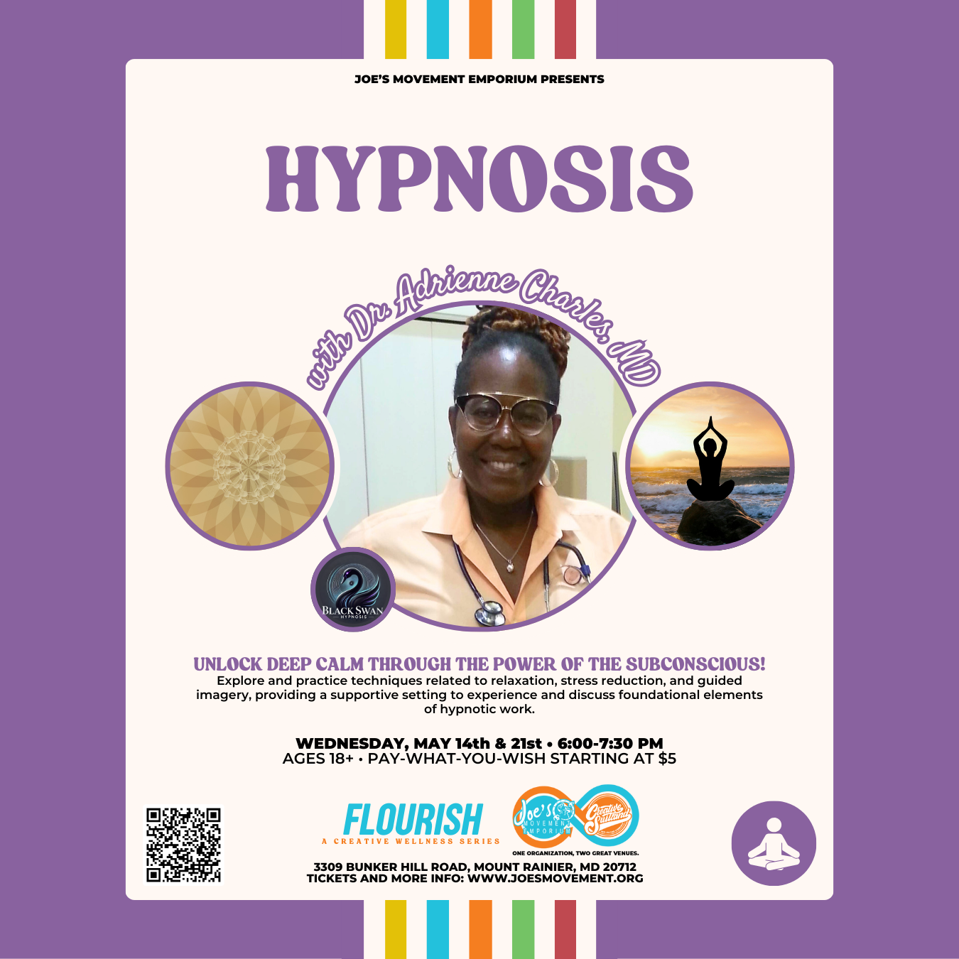 Hypnosis with Dr. Adrienne Charles, MD of Black Swan Hypnosis