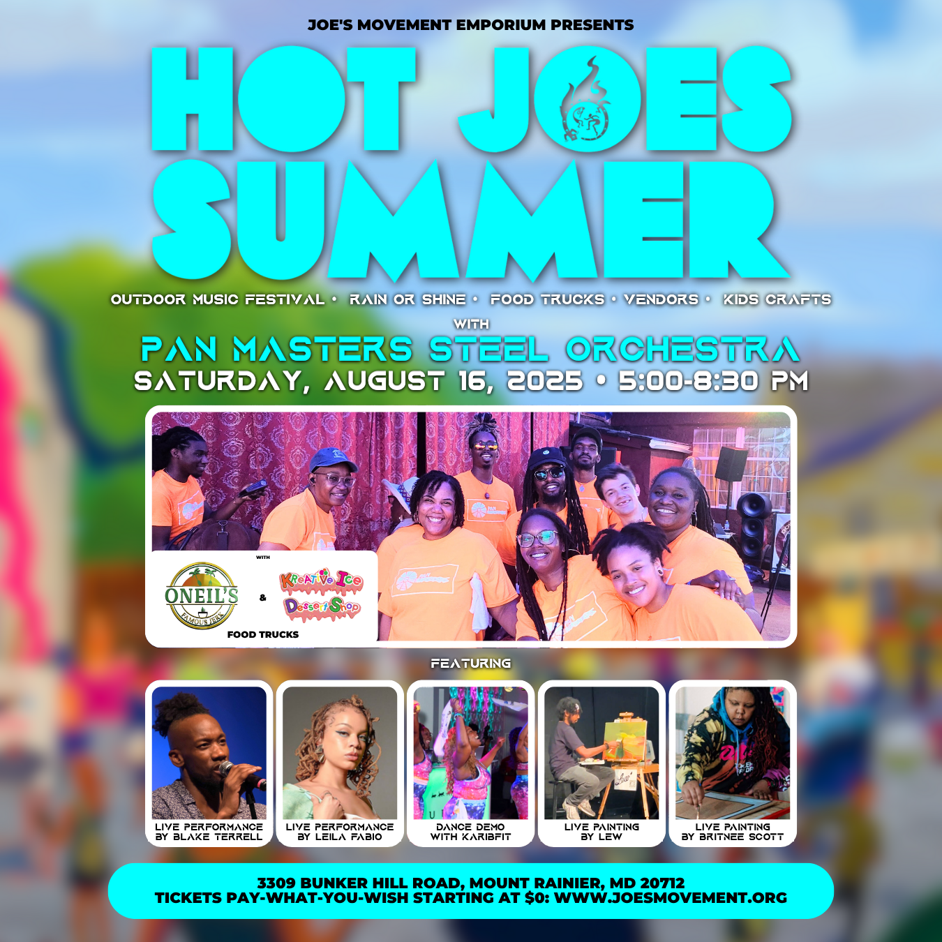 Hot Joe’s Summer Series: Pan Masters Steel Orchestra