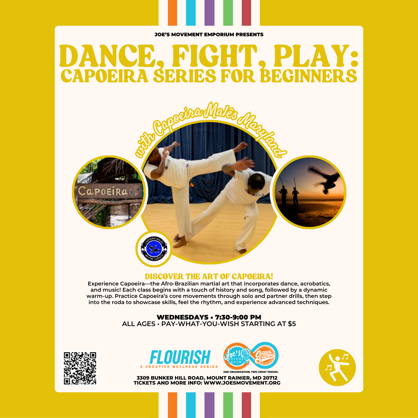 Dance, Fight, Play: Capoeira Series for Beginners with Capoeira Malês Maryland