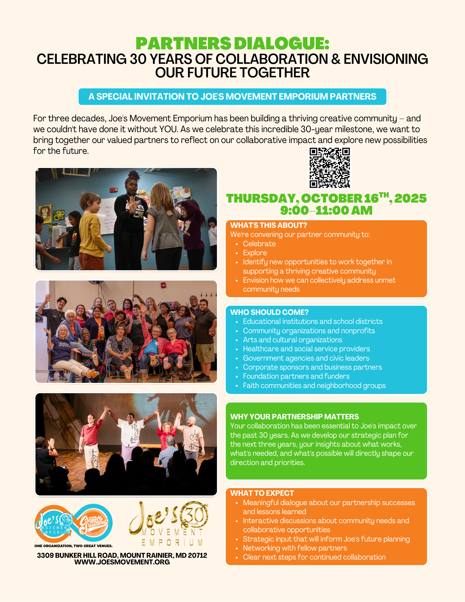 Partners Dialogue: Celebrating 30 Years of Collaboration & Envisioning Our Future Together
