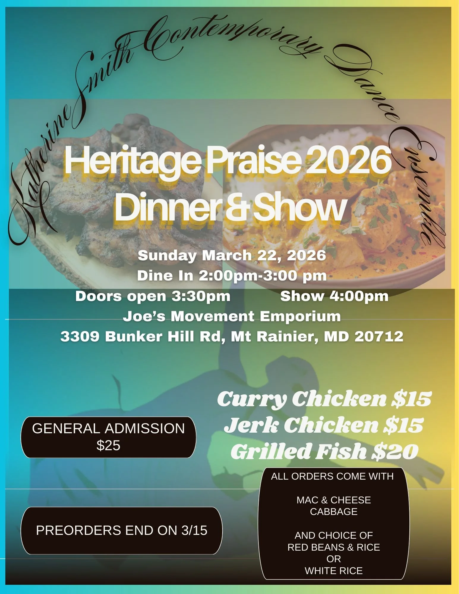 Katherine Smith Contemporary Dance Ensemble presents Heritage Praise 2026 Dinner and Show
