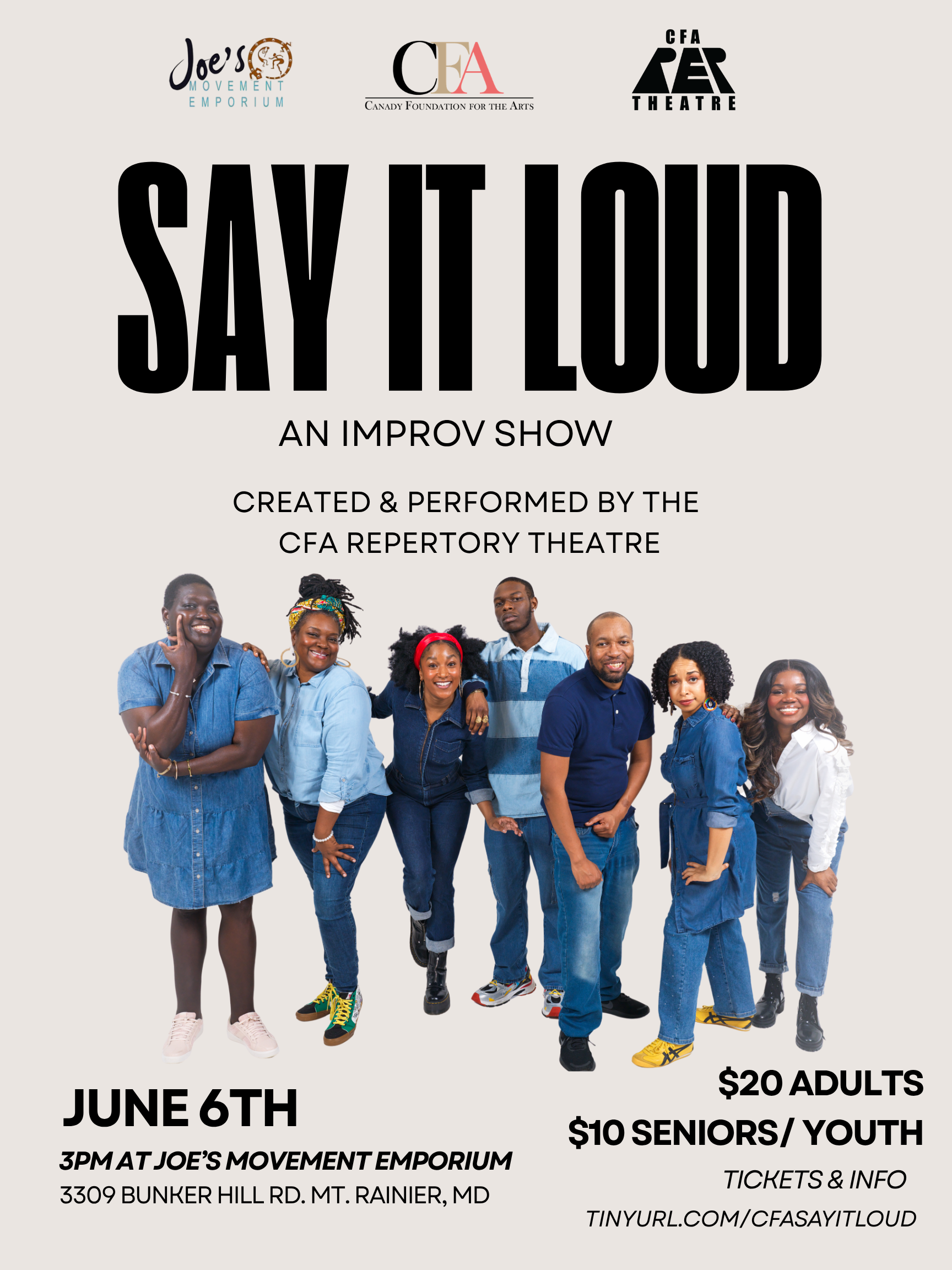 CFA Repertory Theater Presents: Say it Loud