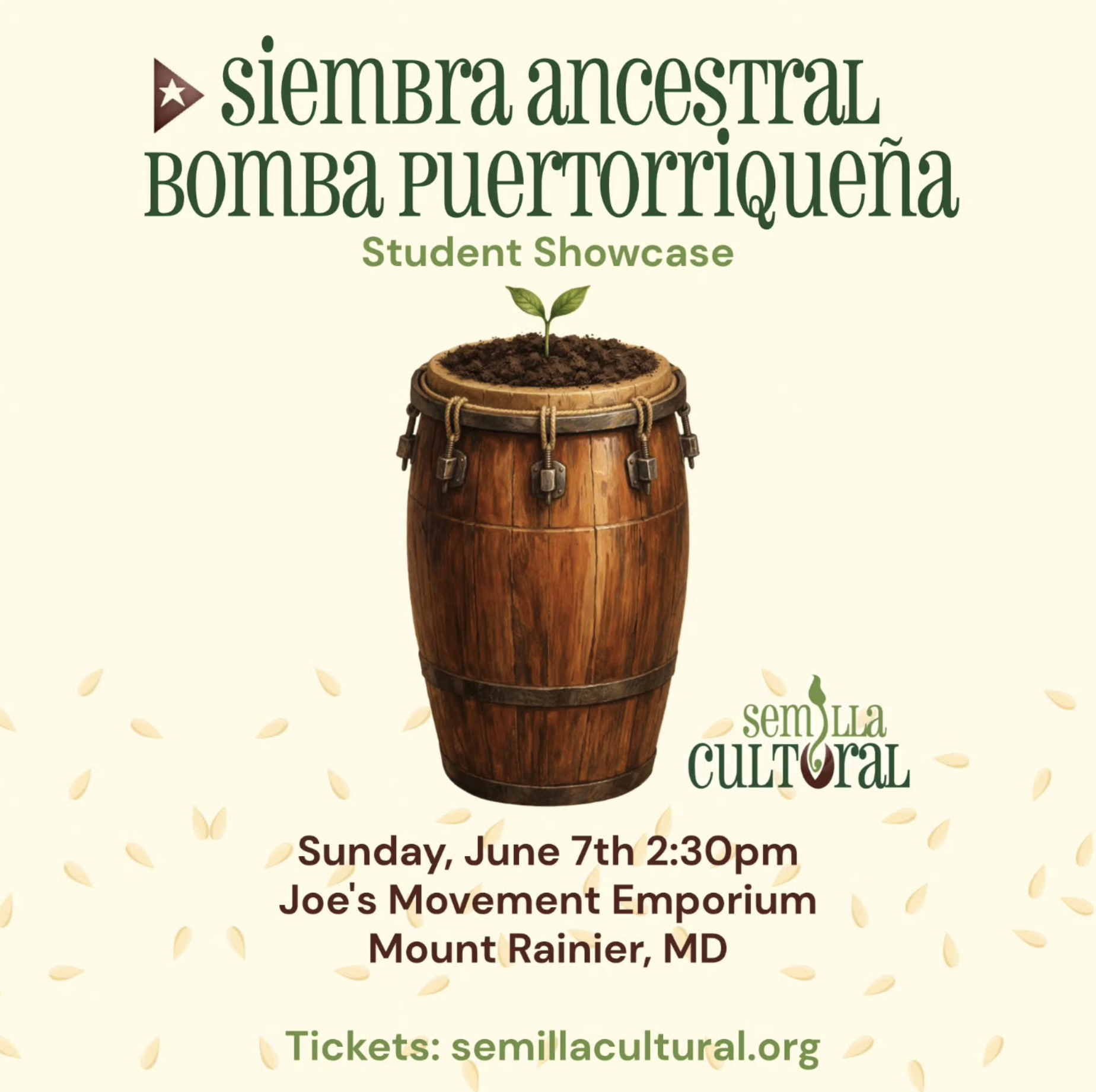 Siembra Ancestral: Bomba Puertorriqueña Student Showcase