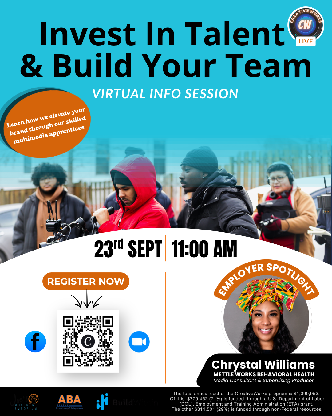 CreativeWorks Apprenticeship Info Session for Employers