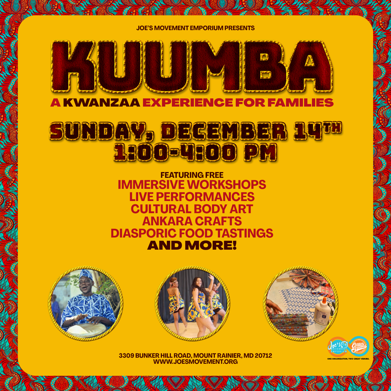 Kuumba KUUMBA: A Kwanzaa Experience for Families — Joe's Movement Emporium