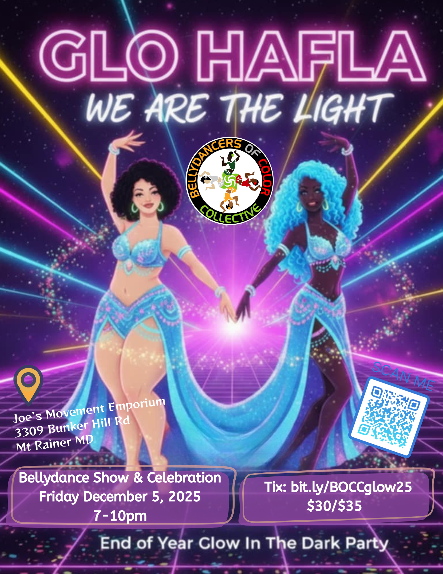 Annual Bellydance Glow Hafla Show + Celebration