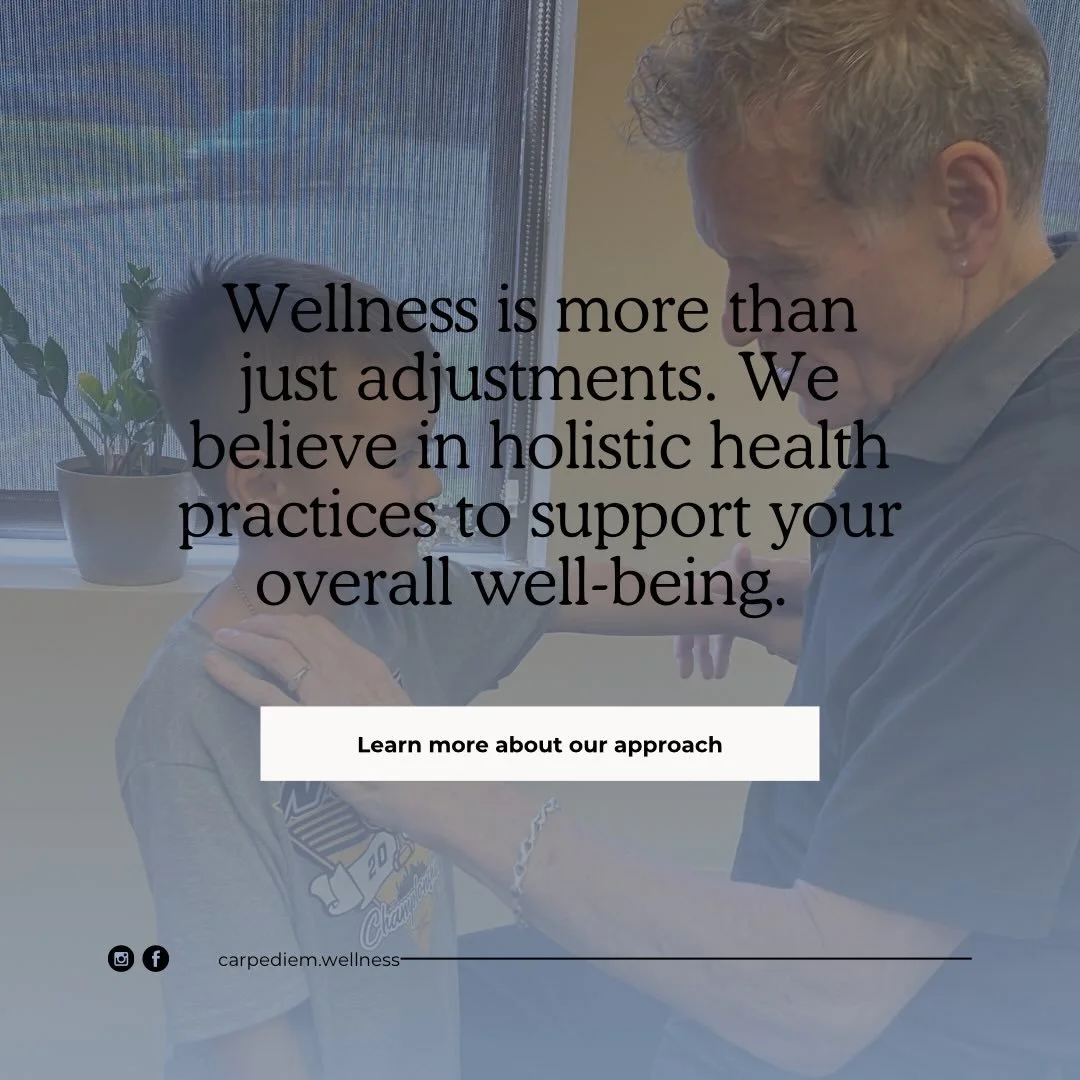 Wellness is more than just adjustments. At Carpe Diem Wellness, we believe in holistic health practices that support your overall well-being&mdash;starting with your nervous system.
Your nervous system is the control center of your entire body. 🧠 Wh