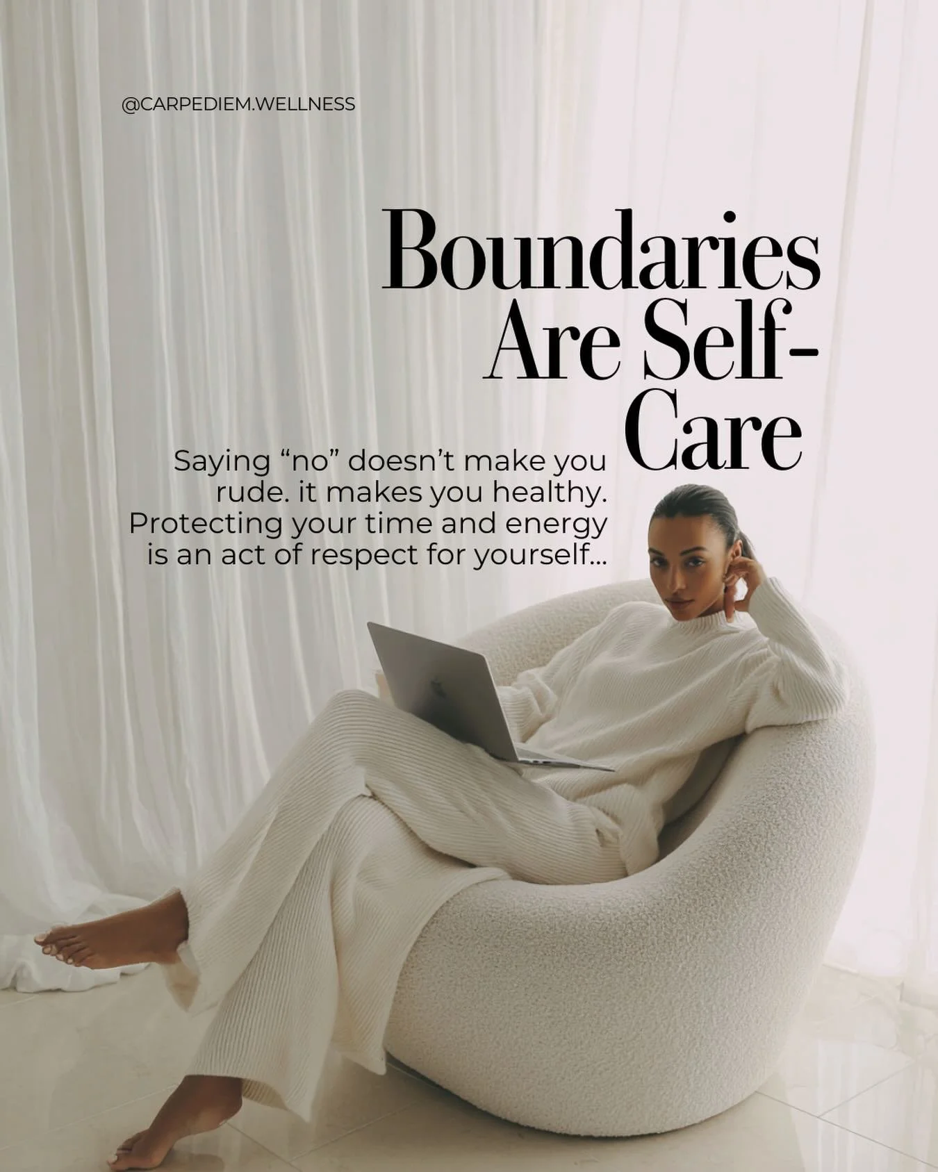 Setting boundaries = Self-care 🧘&zwj;♀️✨ At Carpe Diem Wellness, we believe in nurturing your whole self. Our holistic approach is all about empowering you to embrace balance and well-being.

Using techniques like the Emotion Code, we help release t