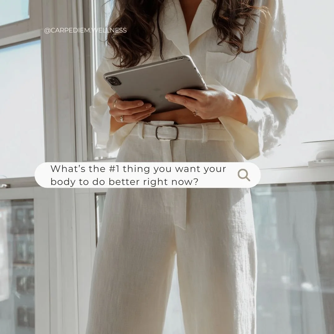 What&rsquo;s the #1 thing you want your body to do better right now? ✨

If you could pick just ONE, what would it be?

🌿 More energy
🧠 Clearer thinking
💤 Better sleep
🫶 Calmer nervous system
🍽️ Happier digestion
💪 Less pain + more strength

At 
