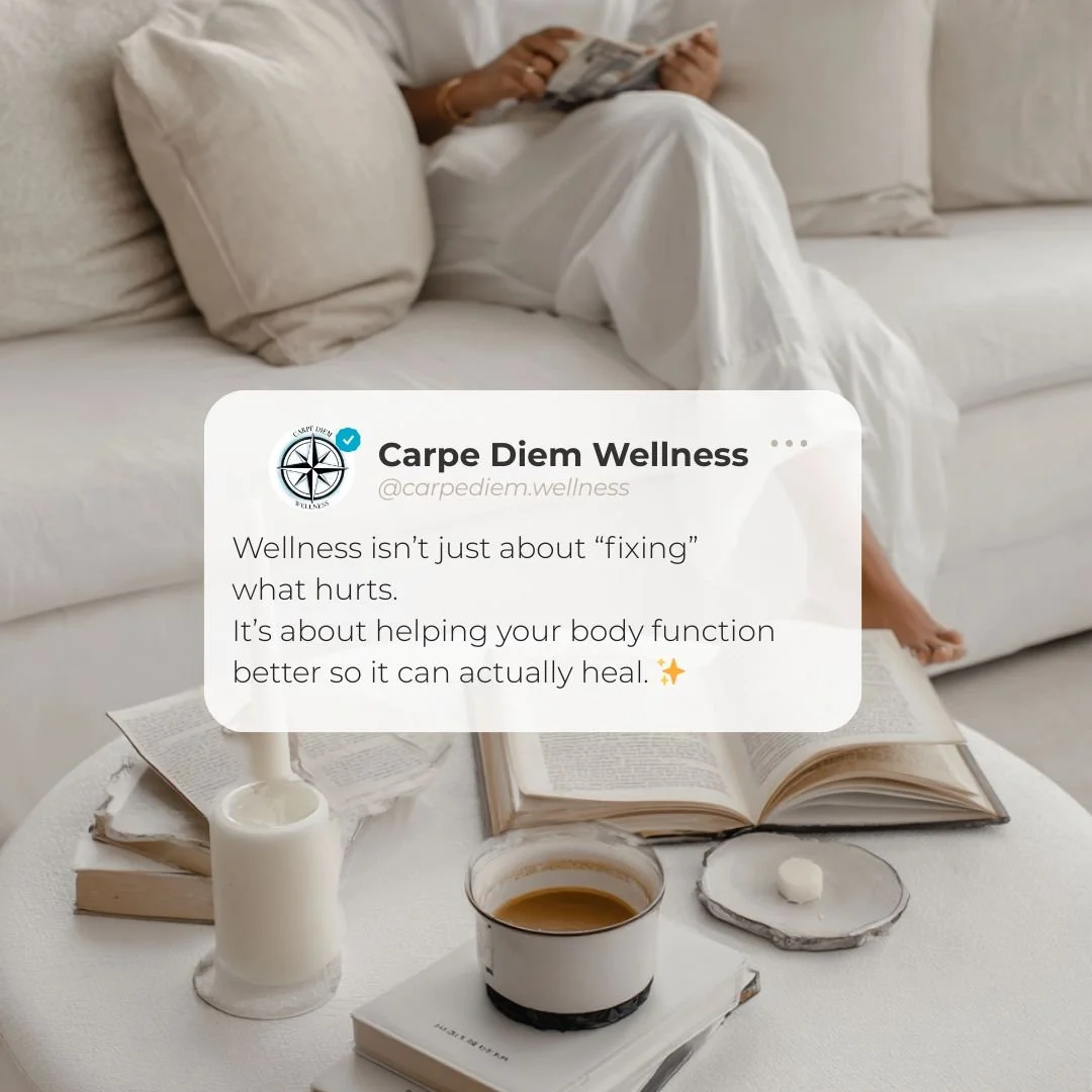 Ready to chart a new wellness course? Most care only sees part of your story. We look at the whole picture: 🧠 Nervous system. 🥗 Nutrition. 🤍 Emotional &amp; somatic healing. ⚡ Energy &amp; recovery. Real healing happens when your body is supported