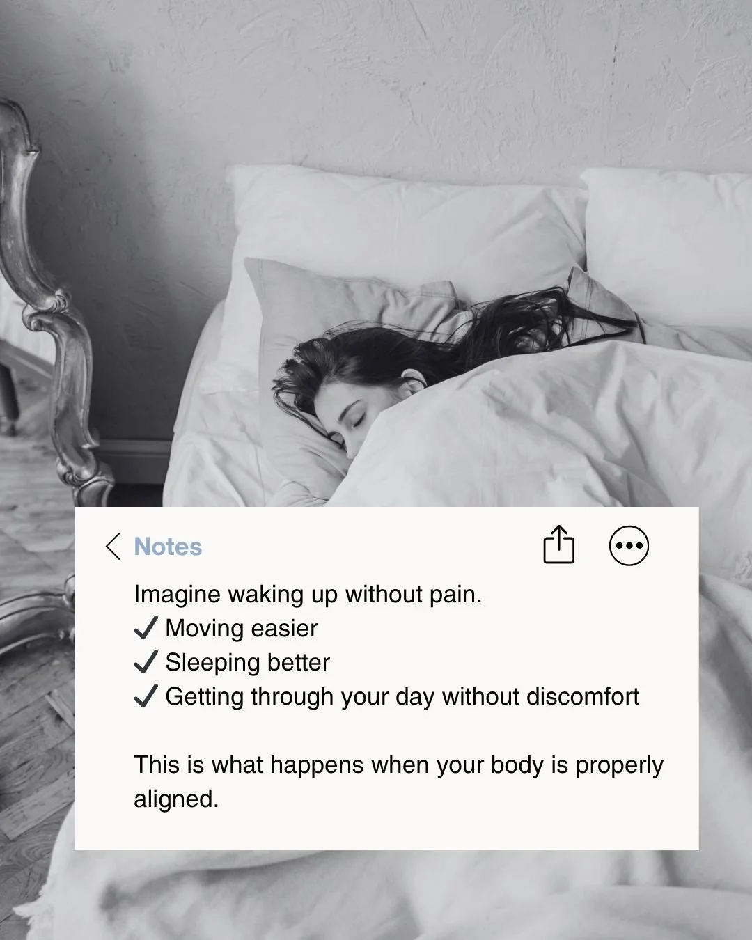 Imagine waking up without pain.
No stiffness when you get out of bed.
No constant tension in your neck or back.
No relying on quick fixes just to get through the day.
For so many people, pain has become part of their &ldquo;normal&rdquo;&mdash;
but t