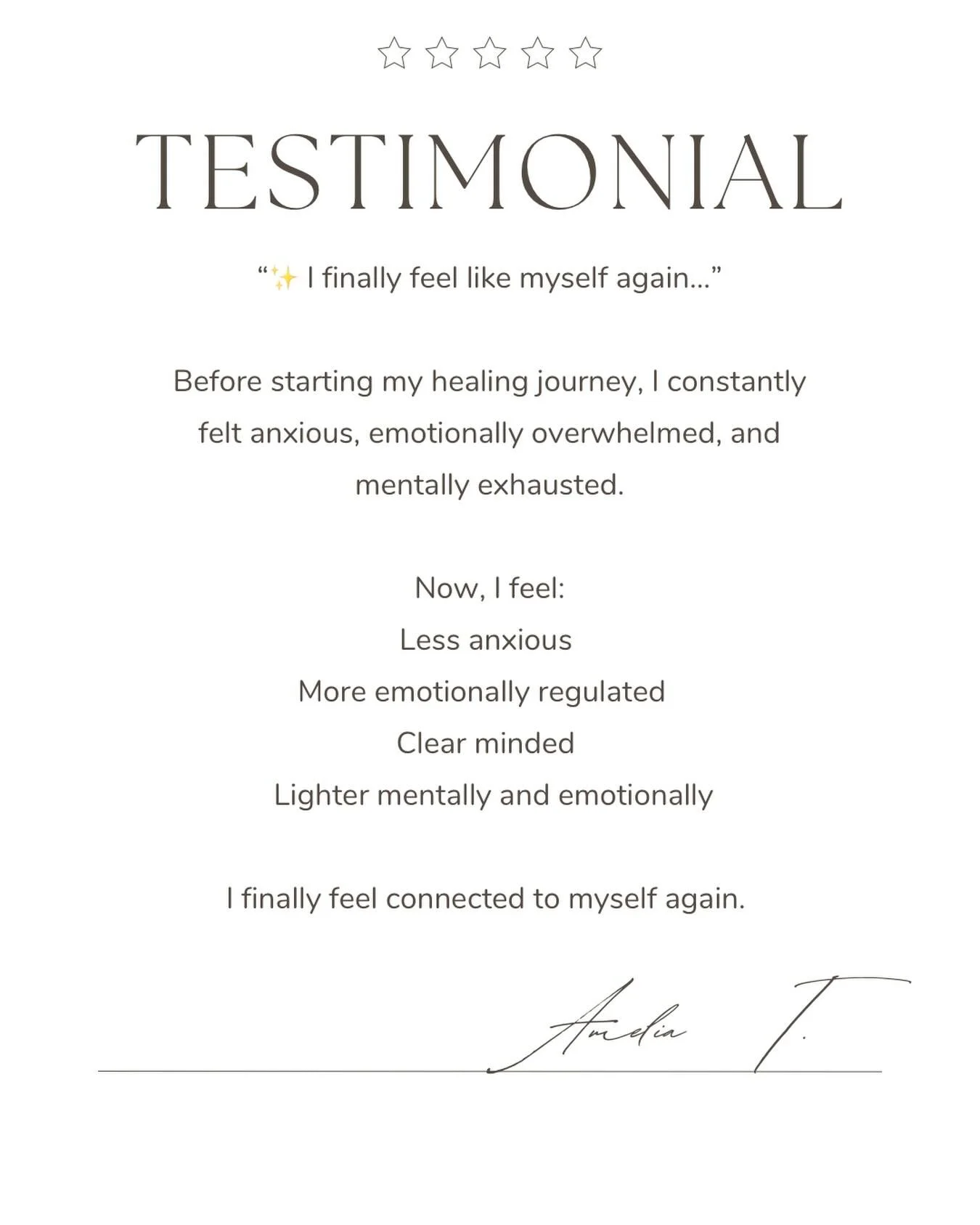 Healing is more than just physical. 🌿

When the nervous system begins to regulate, everything can start to shift &mdash; mentally, emotionally, and physically.

Watching our clients reconnect with themselves is why we do what we do. 

#HealingJourne