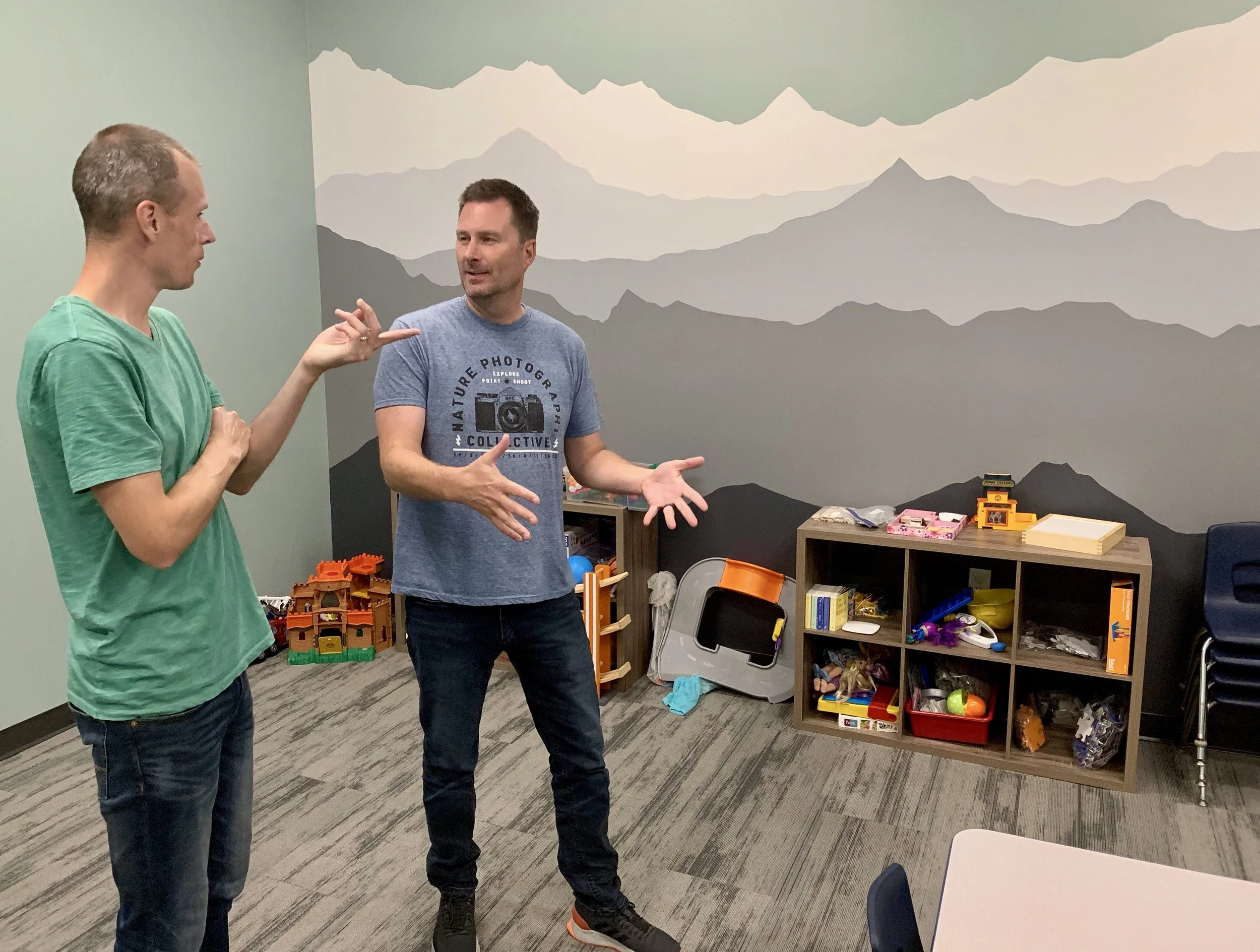Nathan Hobert and Casey Johnson, the pastors at Redeemer City.