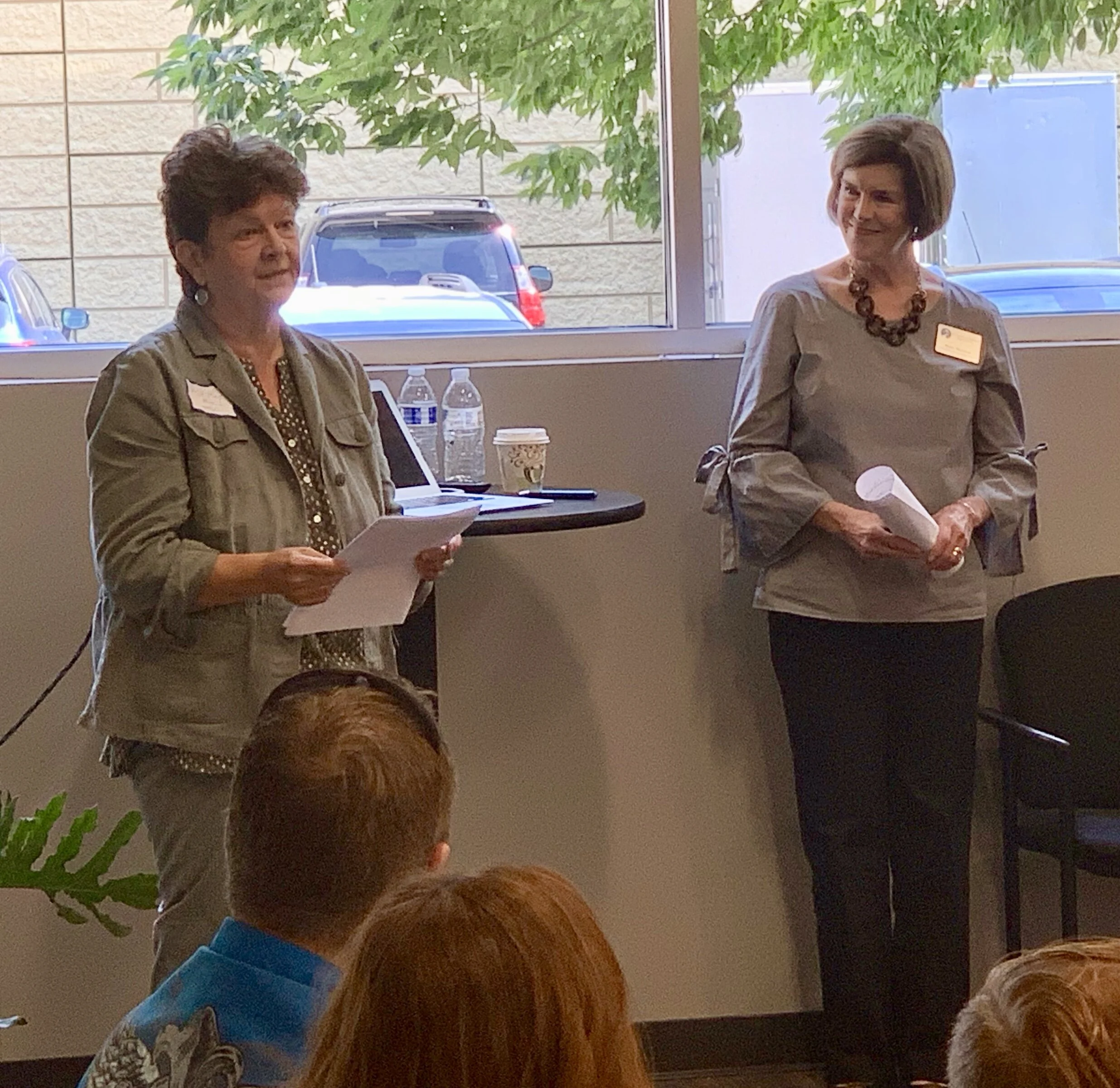 Kathy Price and Mary Bartzen tell church leaders about the ins and outs of school partnerships.