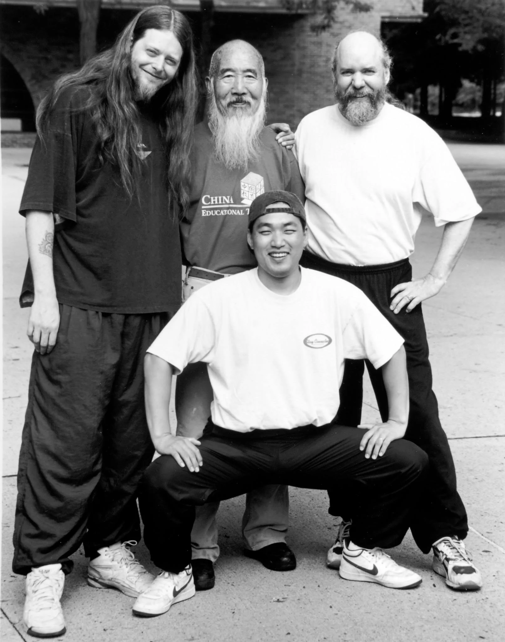 Master Gabriel Chin, with Master Kim, Grandfather Jeff Noftz (lineage elder) and another student of Master Chin