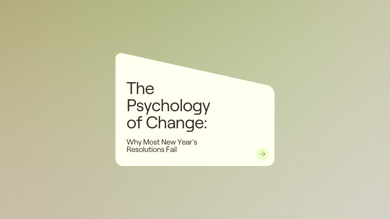 The Psychology of change… 