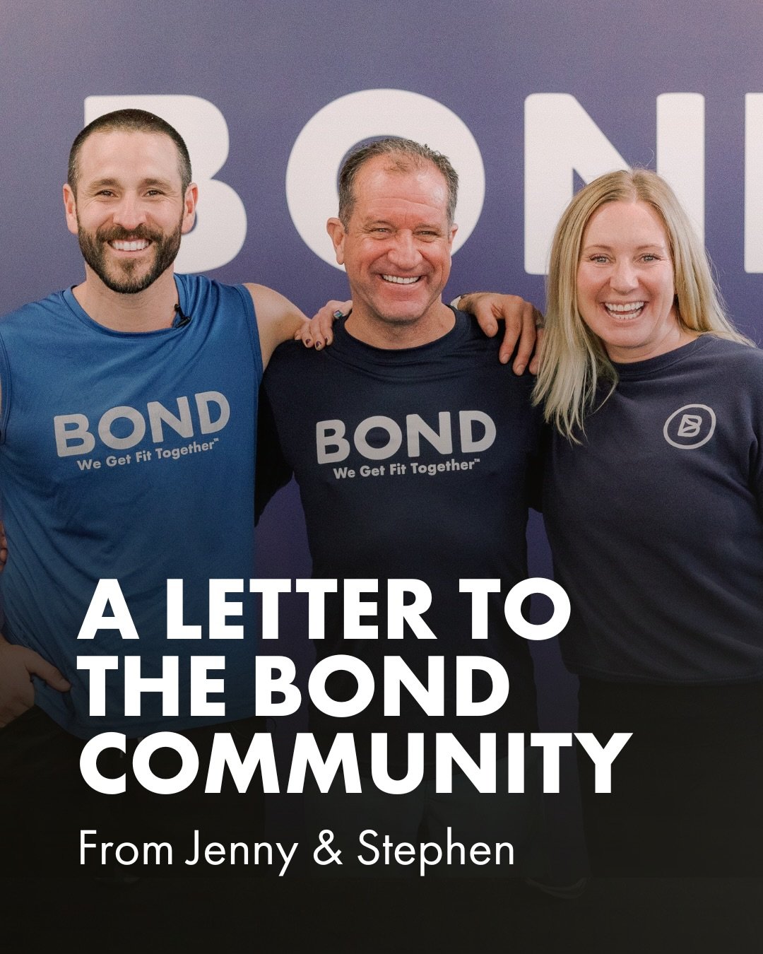 A special note from Jenny and Stephen. 💙 Swipe to read.