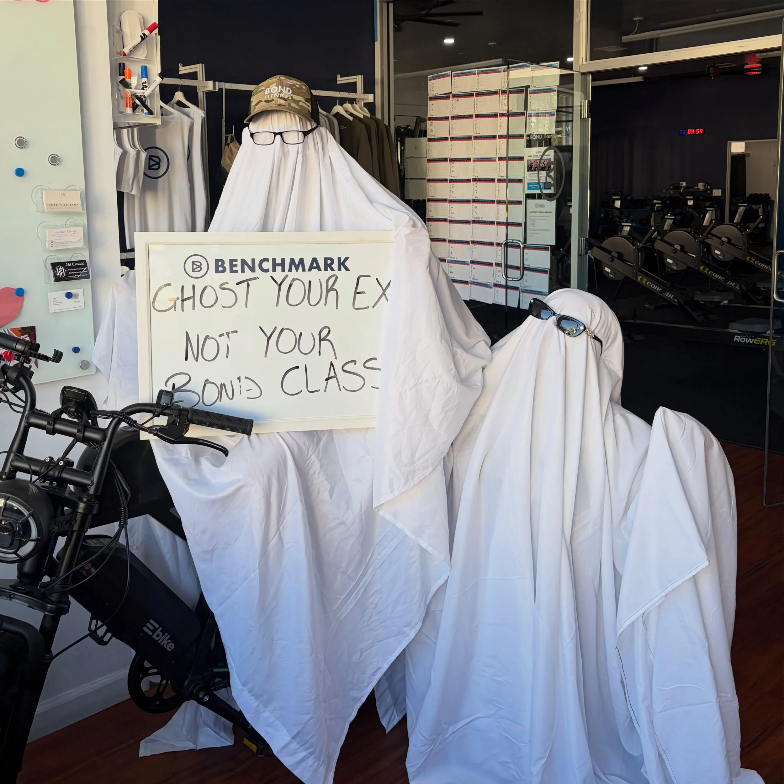 Ghost your ex, not your Bond class👻🎃 It&rsquo;s a scary good time around here!
