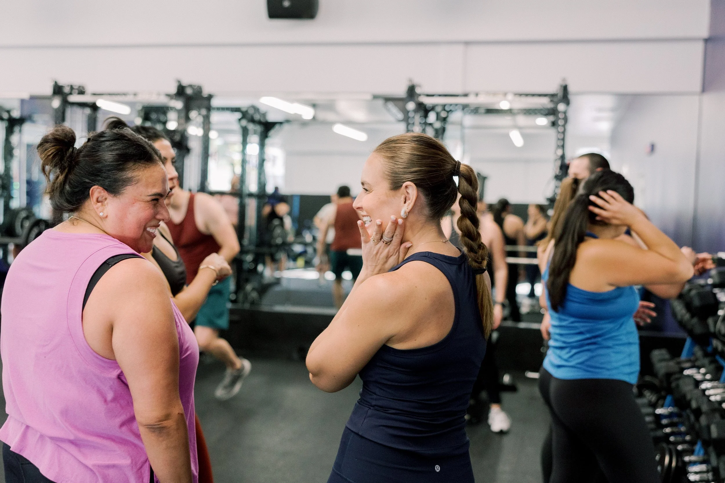Real BOND member Sarah D. and coach Nicole Powers.
