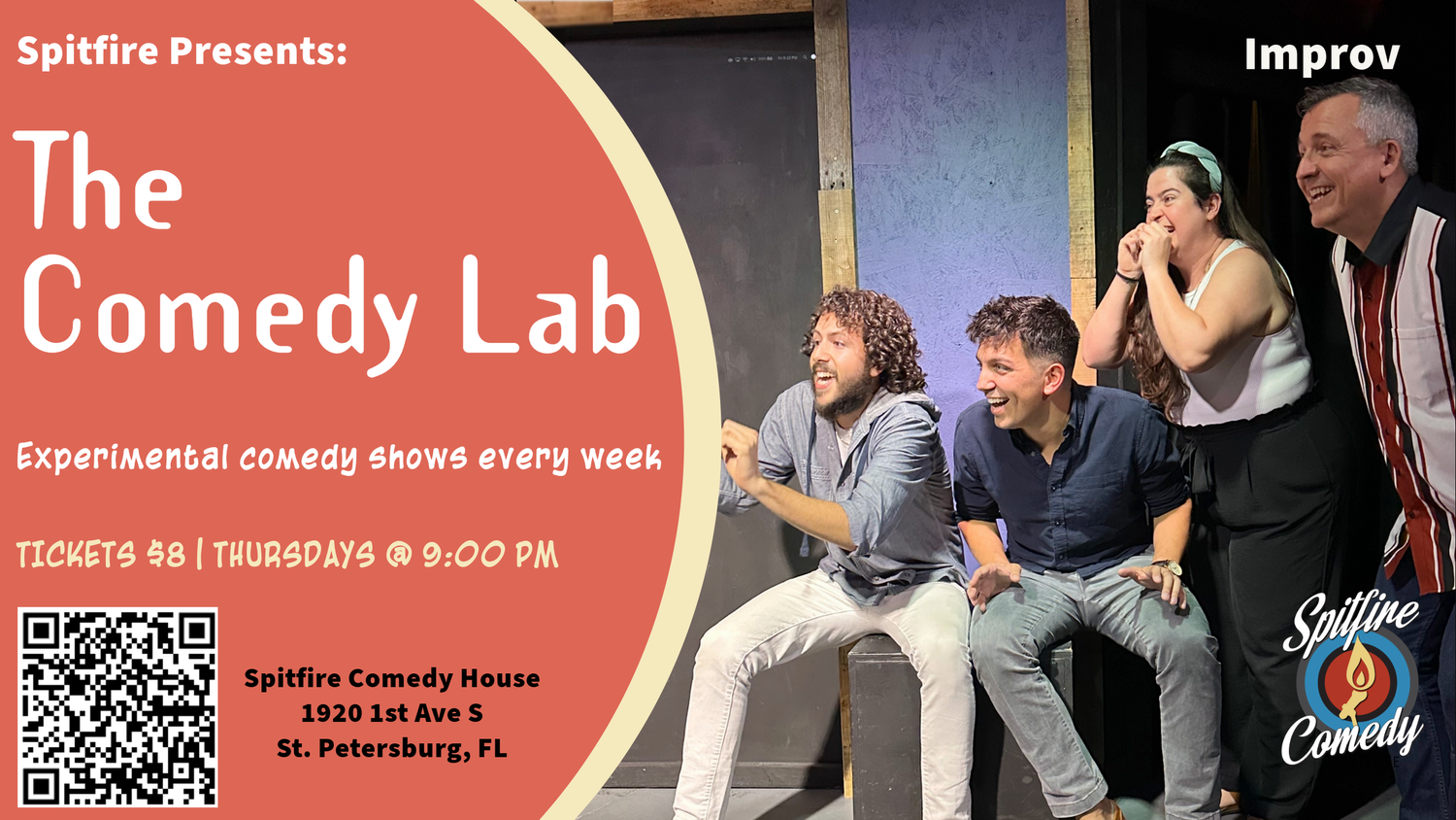 Now Playing — Spitfire Comedy House – St. Pete Comedy Theater