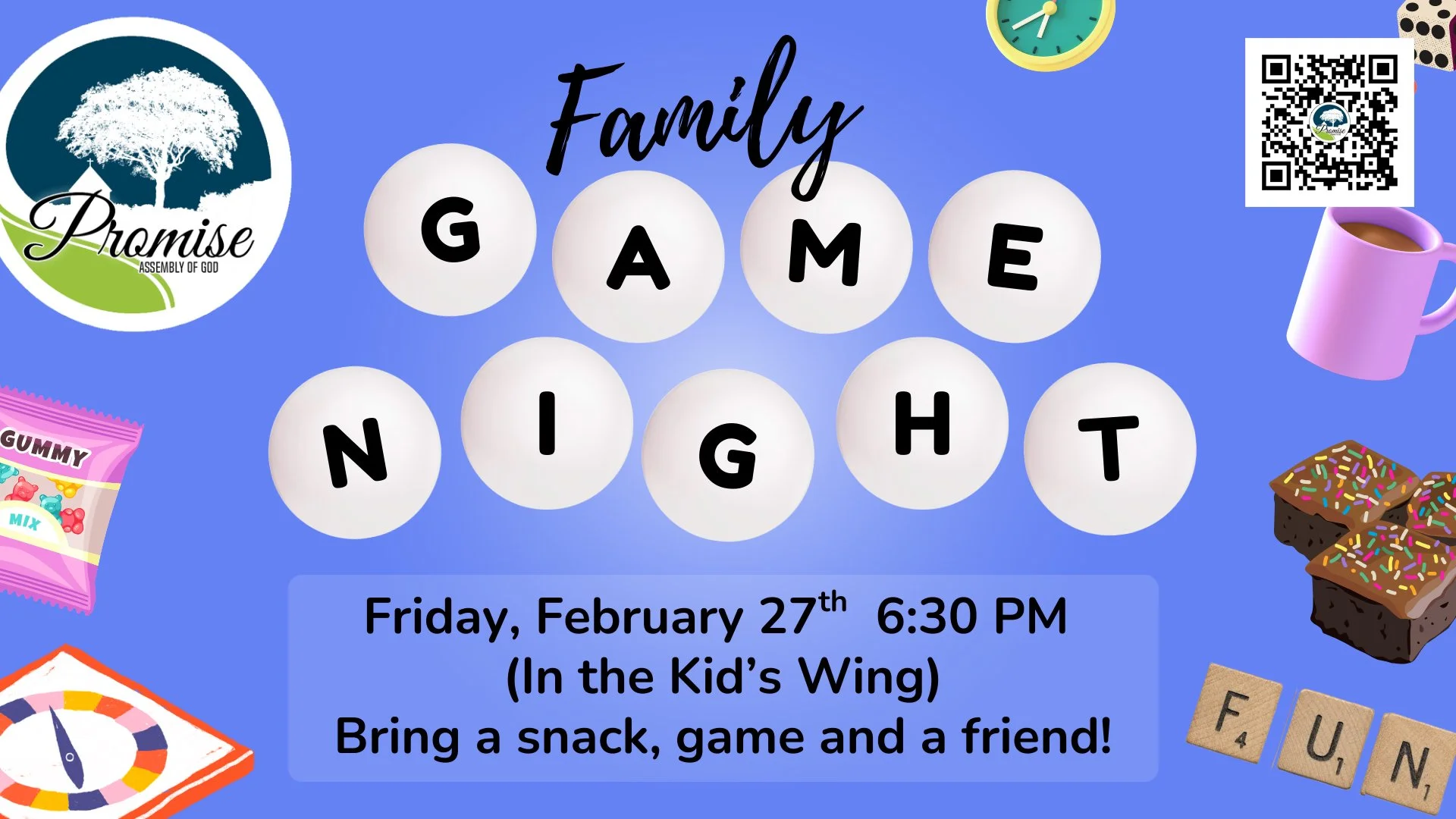 Promise Family Game Night - Friday, February 27th, 2026 at 6:30pm