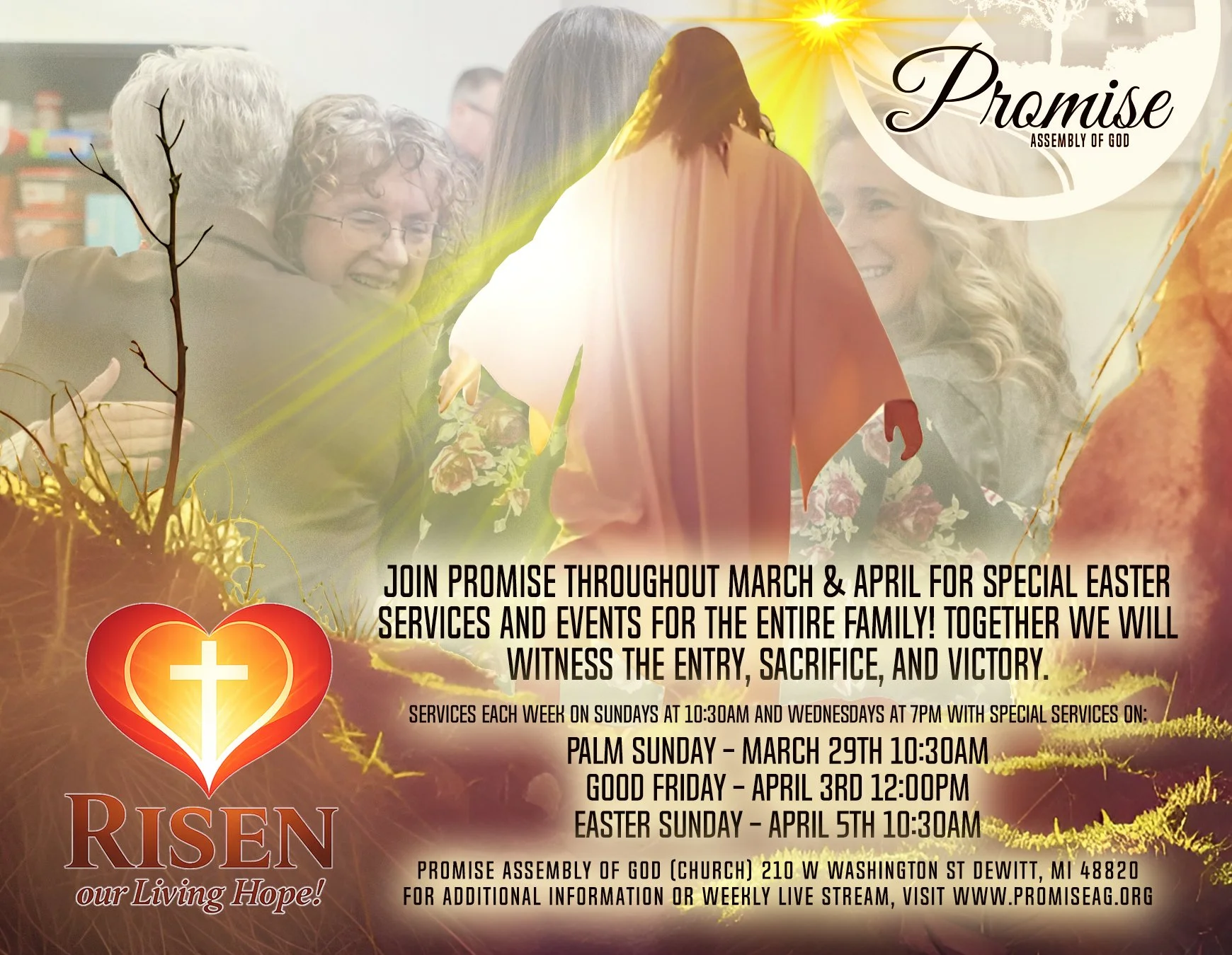 Promise Assembly Sunday Morning (Palm Sunday) Service (In-Person and via Streaming at www.promiseag.org)