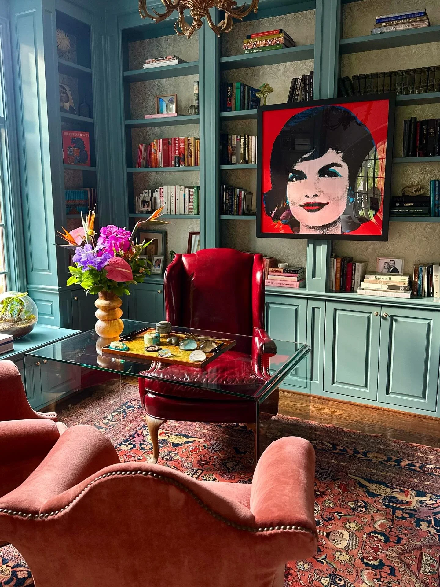 The Jackie. 

Oddly enough, I found this Warhol print of Jackie Kennedy in the gift shop of the 6th Floor Museum - the location of JFK&rsquo;s assimilation. 
I had a friend visiting from California and we wanted to visit alllll the famous Dallas land
