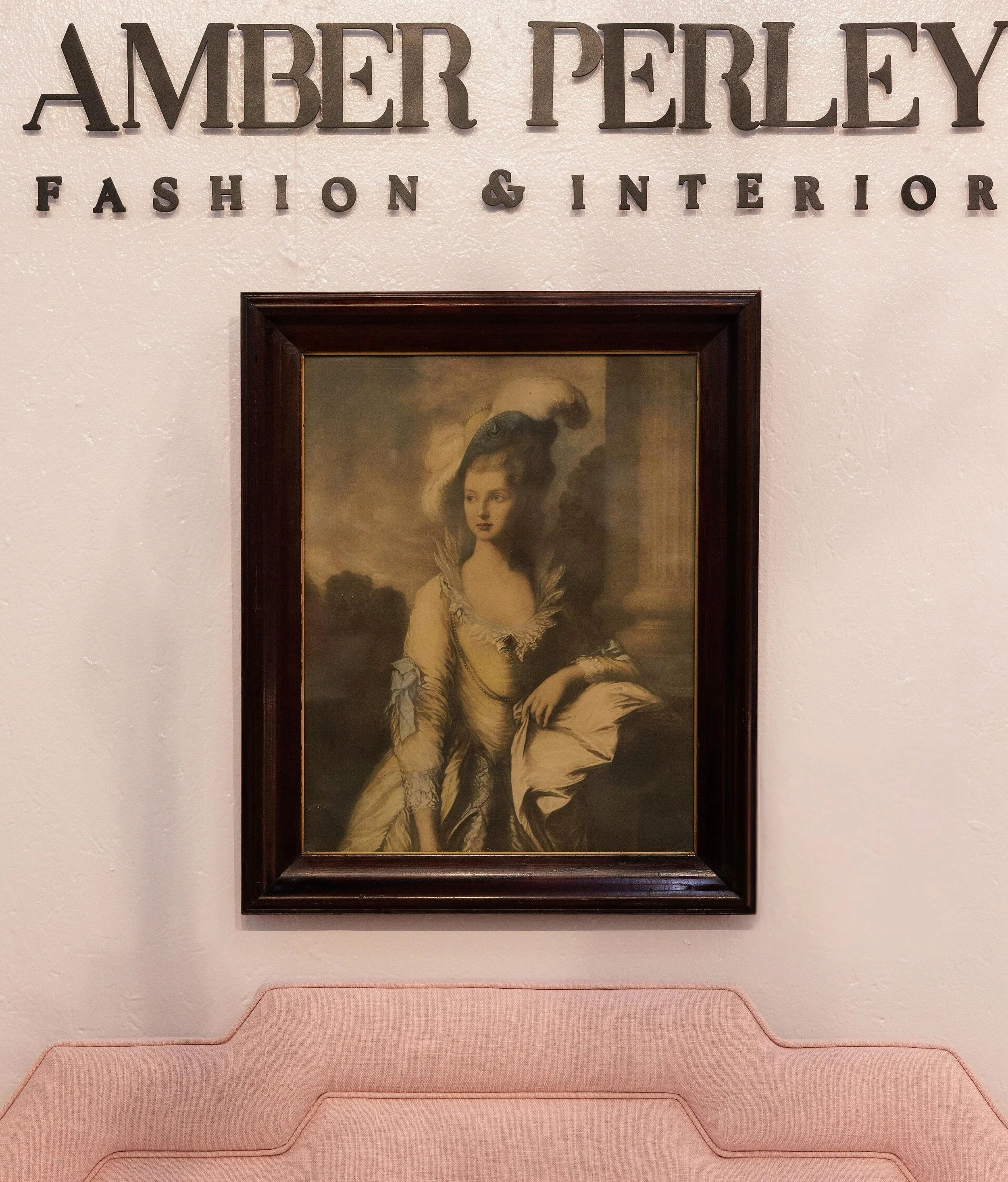 Meet &lsquo;The Honourable Mrs Graham&rsquo; - a reproduction print of the 1777 oil on canvas painting by the British artist Thomas Gainsborough.

I discovered this elegant piece at a Dallas estate sale, prominently hung in the entryway of a 93-yr-ol