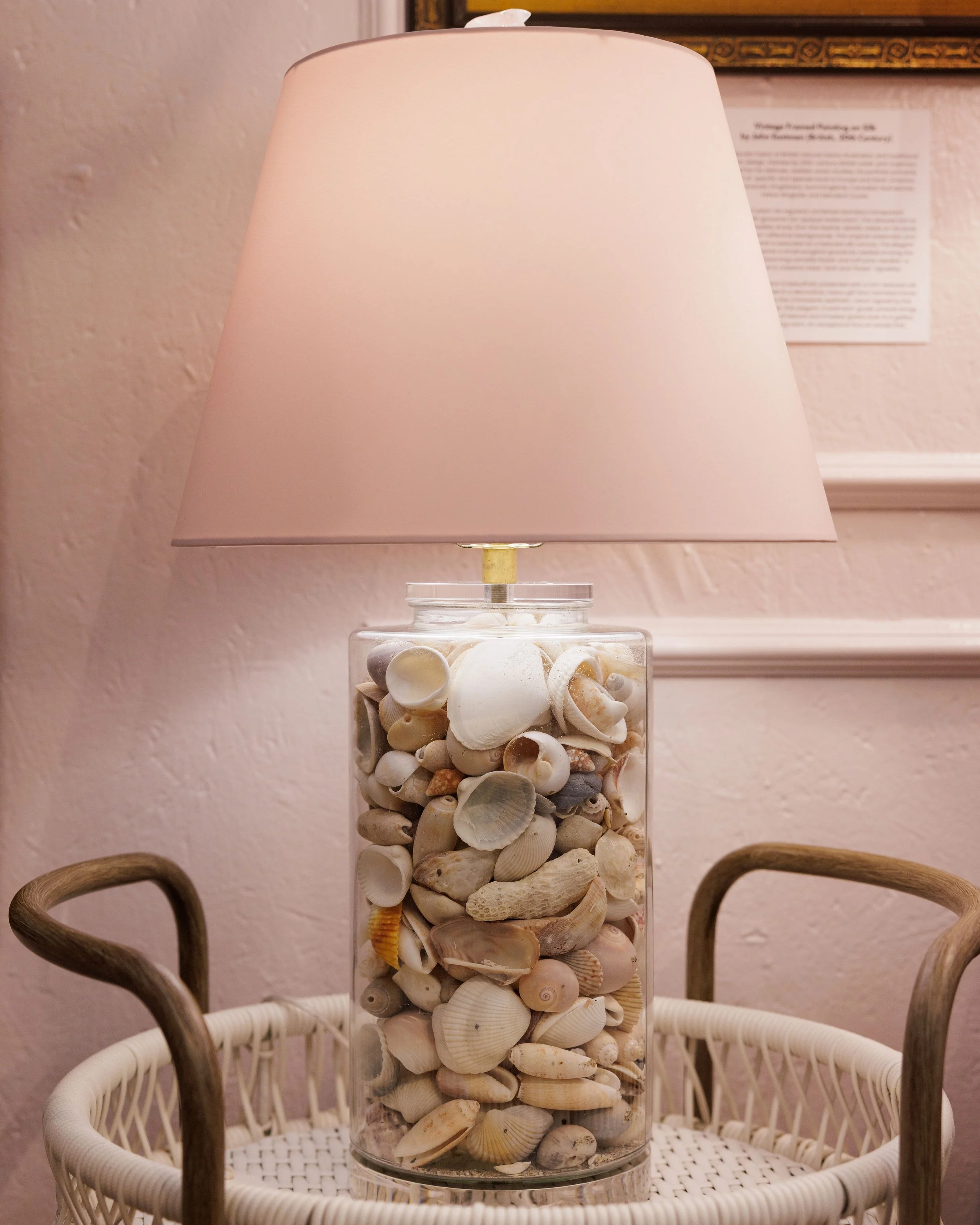 The Pink Sands Bespoke Seashell Statement Lamp