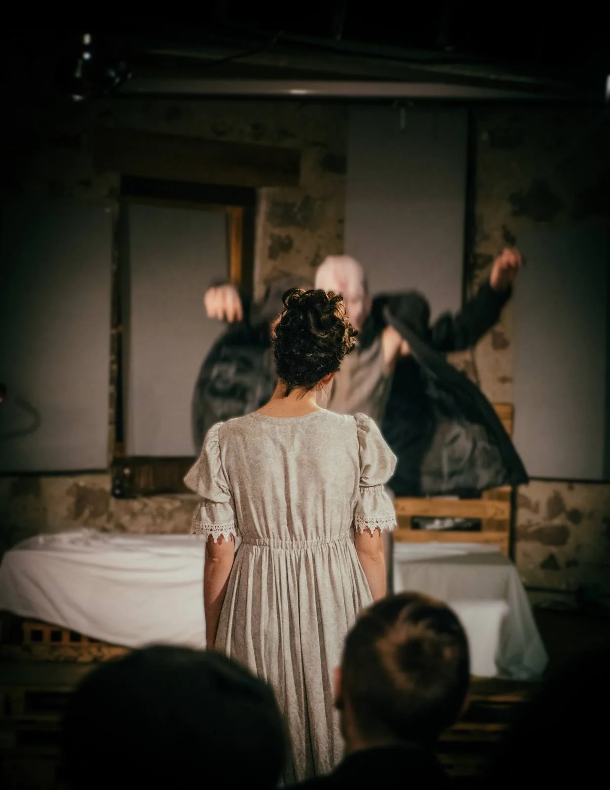 Alastar Dimitrie as Adam, Mary Wardell as Elizabeth. Photo by Gavin Gibson.