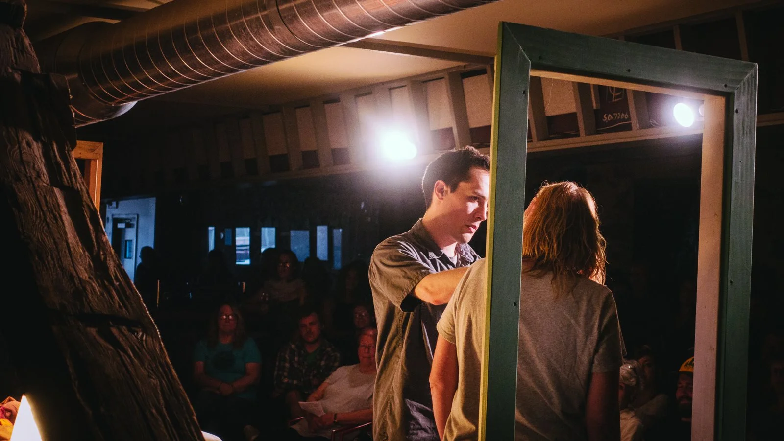 Alastar Dimitrie as Peter and Jessica “Red” Bays as Agnes. Photo by Gavin Gibson.