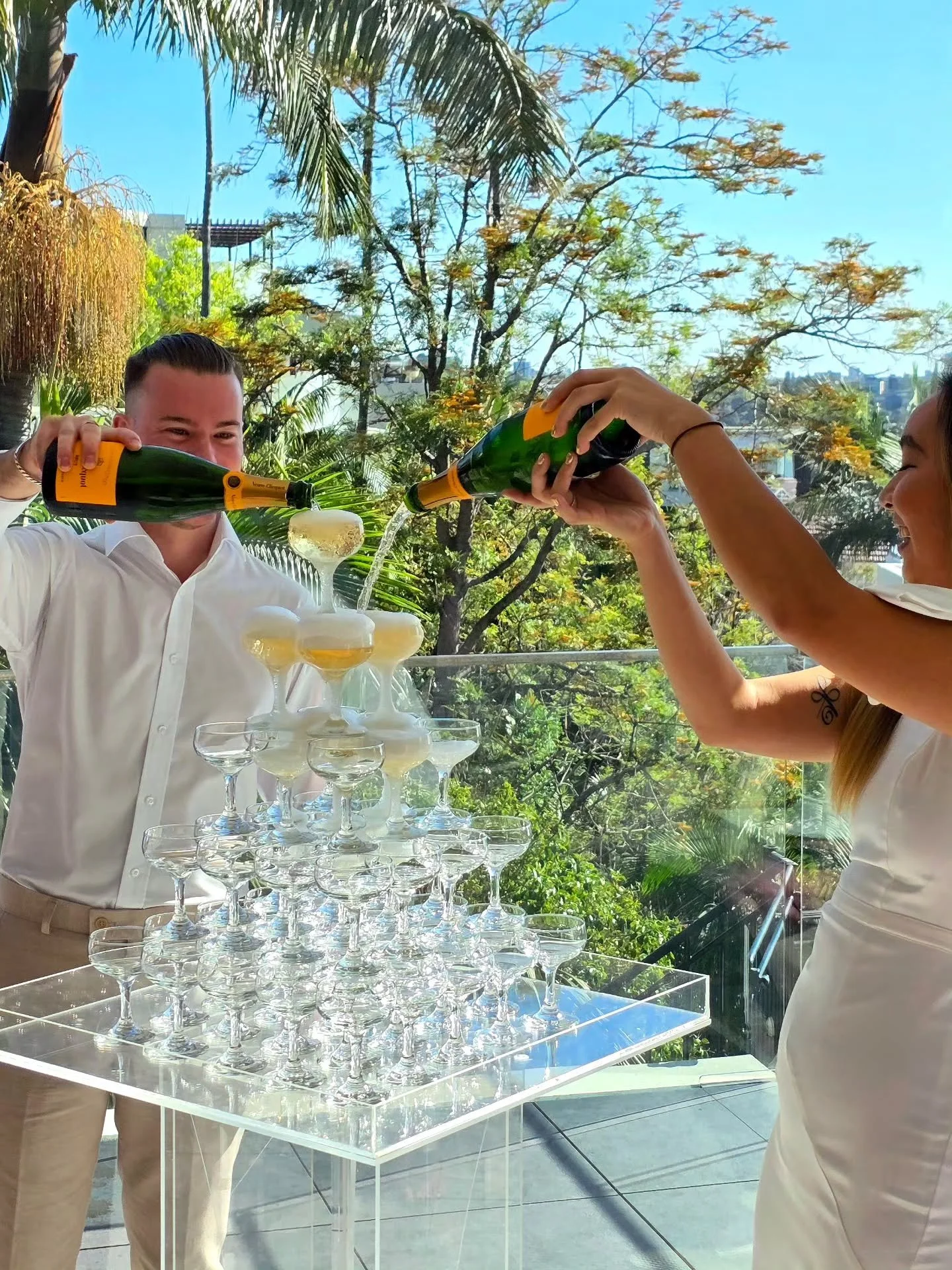 Golden bubbles, timeless moments, and a tower that says it all. Here’s to celebrating in style — the Champagne way. 
Enquire with us for your next celebration.
Get your quick quote!!
#EveryDropIsArt
#SydneyMobileBars
#FunkyCocktailGlasse