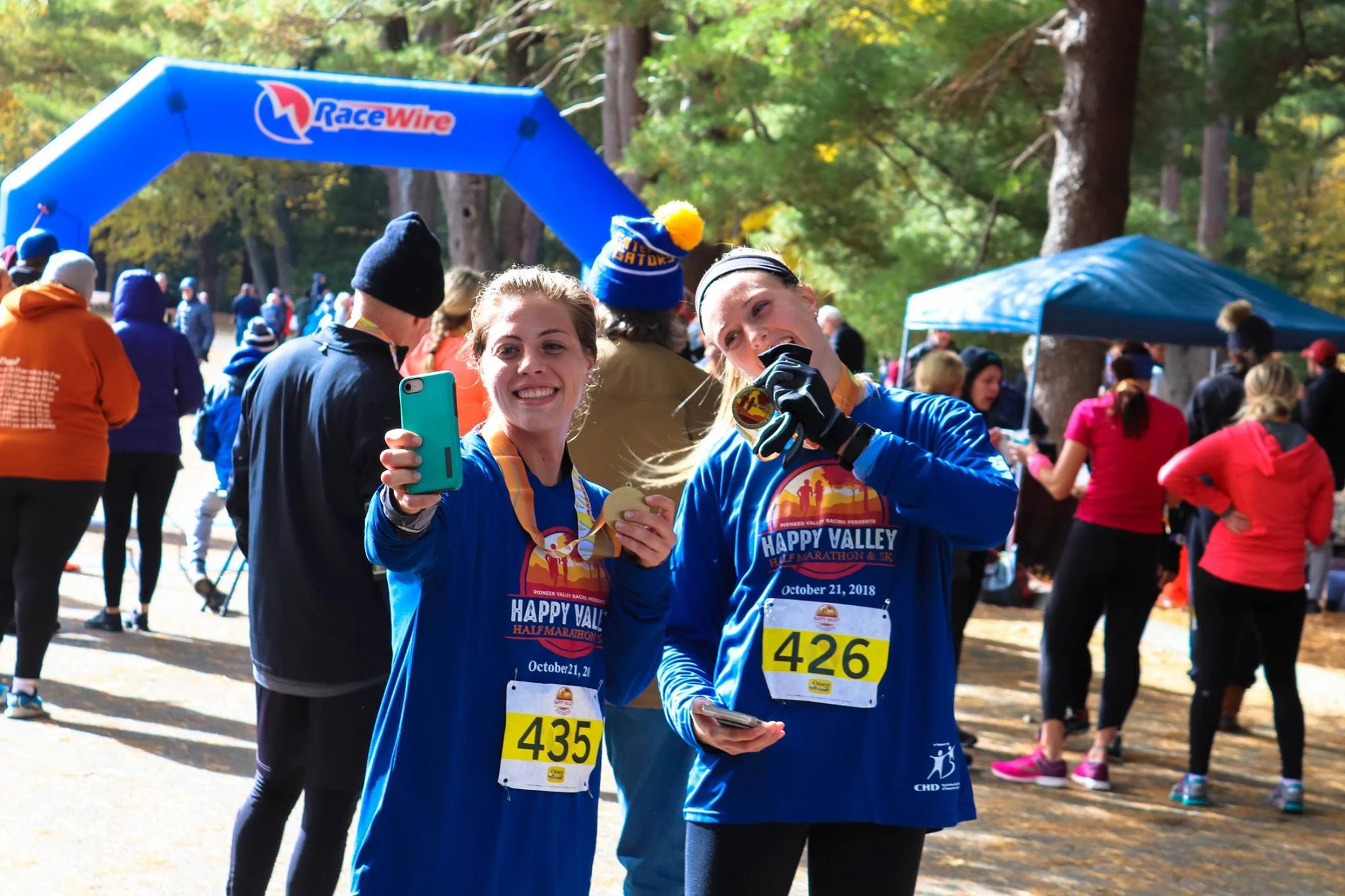 Happy Valley Half Marathon & 5K, Northampton MA, October 17, 2022