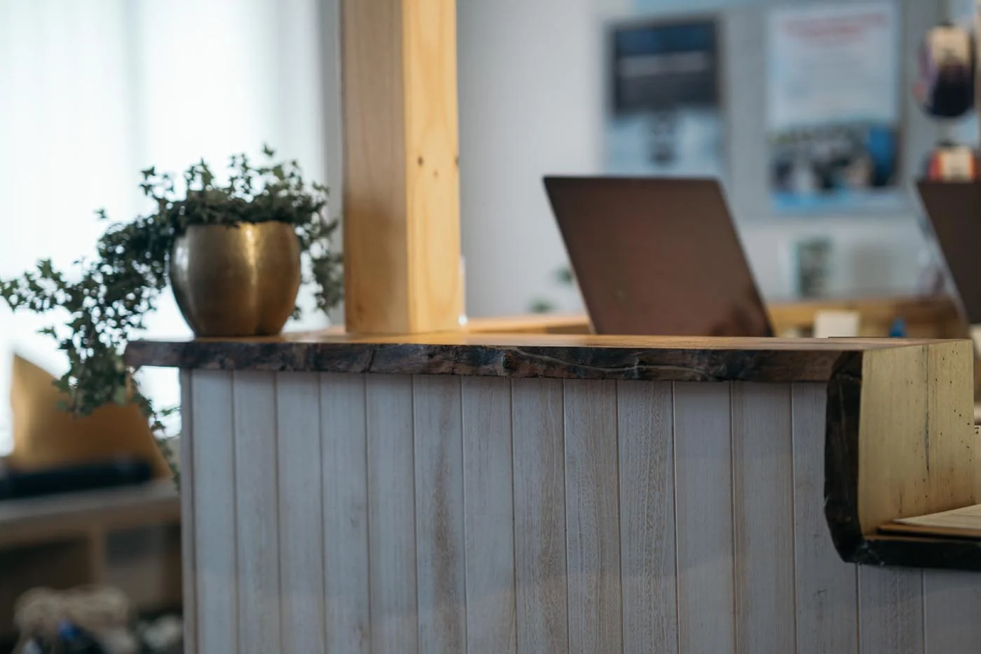 Working with creative designers and great clients really makes our job easy. Jo Carmichael from Texture.tone.design has beautiful taste and creates amazing spaces. We incorporated custom plywood shelves, solid WA blackbutt tops and distressed planks in the fitout. Calm and flow is created here with the new name Flow Space, situated in Vincent Street, North Perth. Check it out for yourself and tell us what you think.
