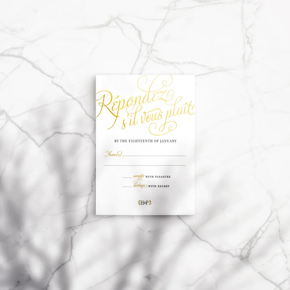 Holly RSVP Card